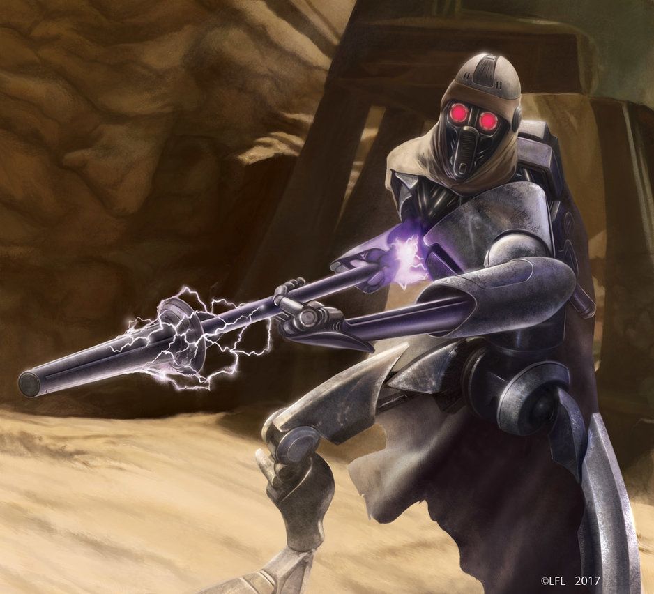 Abandoned Magnaguard, Without Grevious He Has Nobody To Protect. Instead, He Executes Hit And Run Attacks. Star Wars Villains, Star Wars Artwork, Star Wars Poster