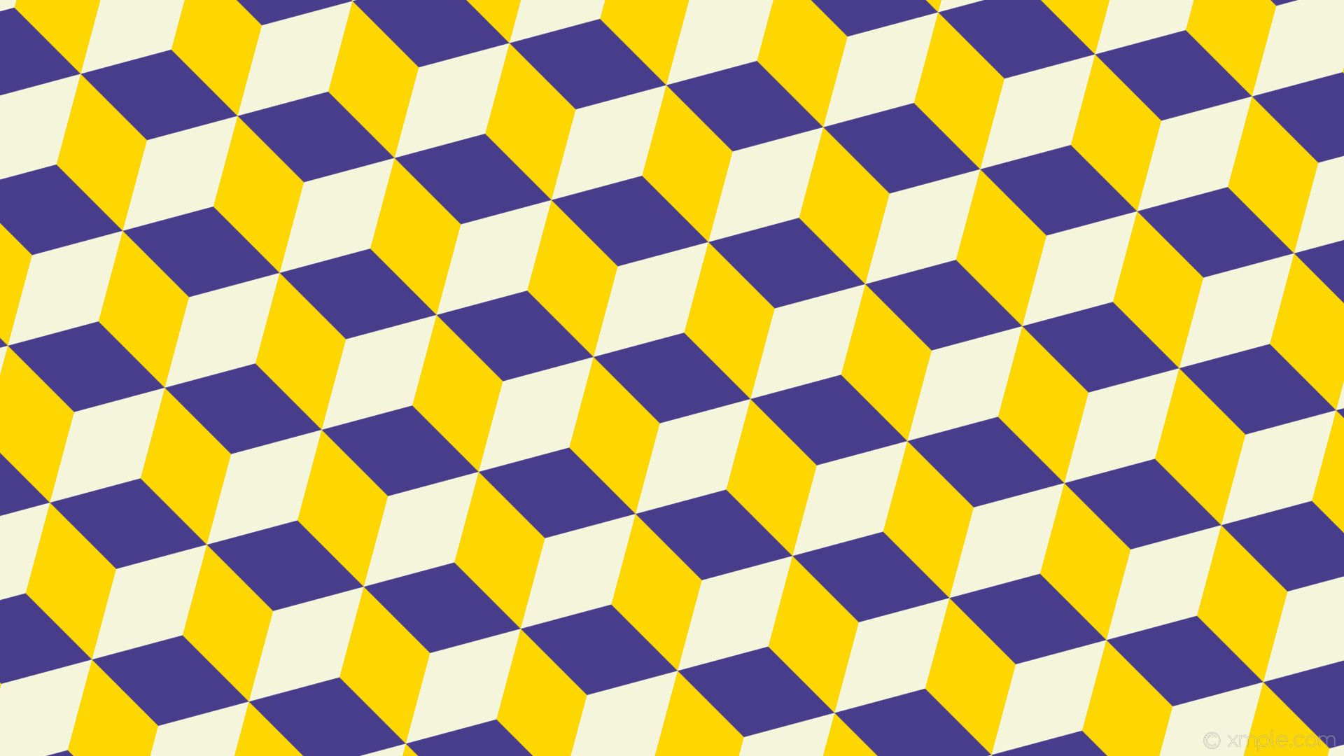 Wallpaper 3D Cubes Purple White Yellow Dark Slate Blue Gold And White Wallpaper & Background Download