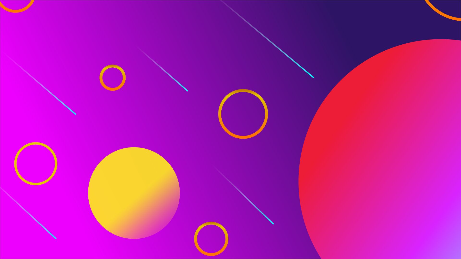 Abstract Purple and Yellow Circles Wallpaper, HD Abstract 4K Wallpaper, Image, Photo and Background