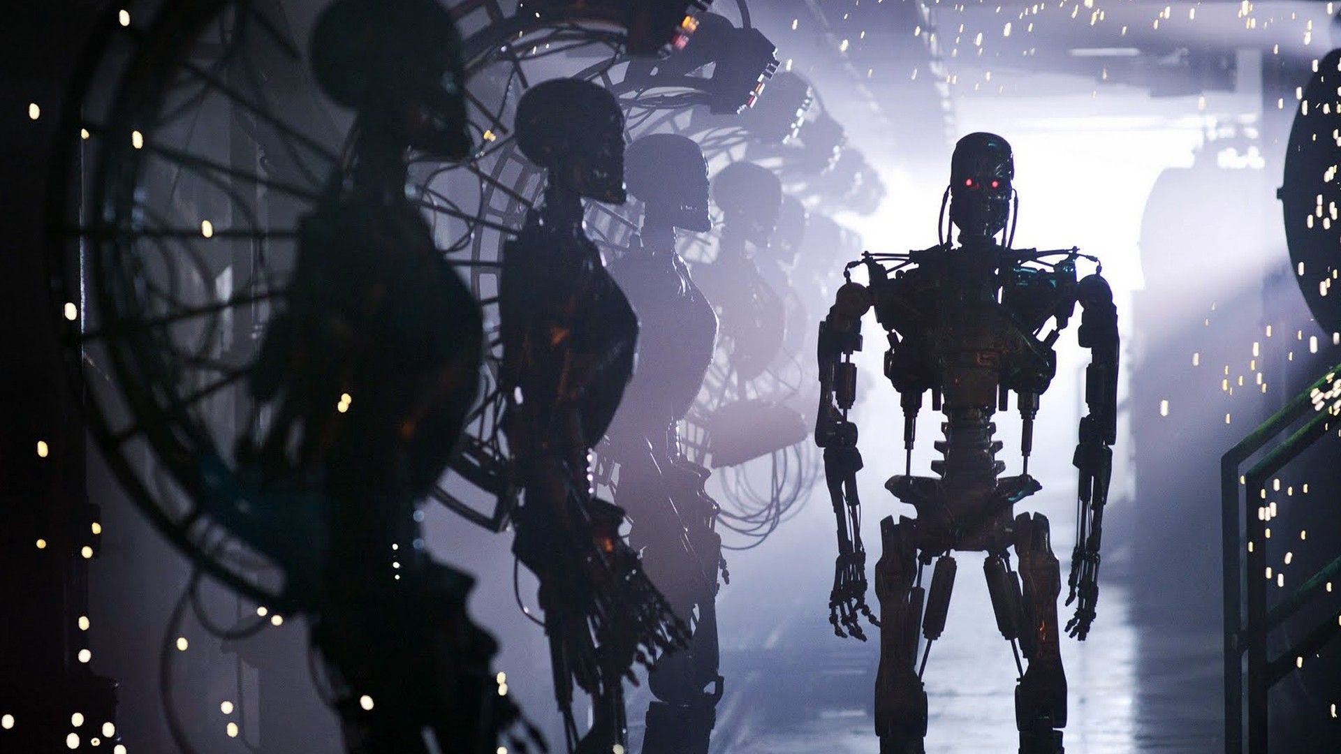 Terminator, robots, Terminator Salvation, Terminator T exoskeleton, cybernetic wallpaper