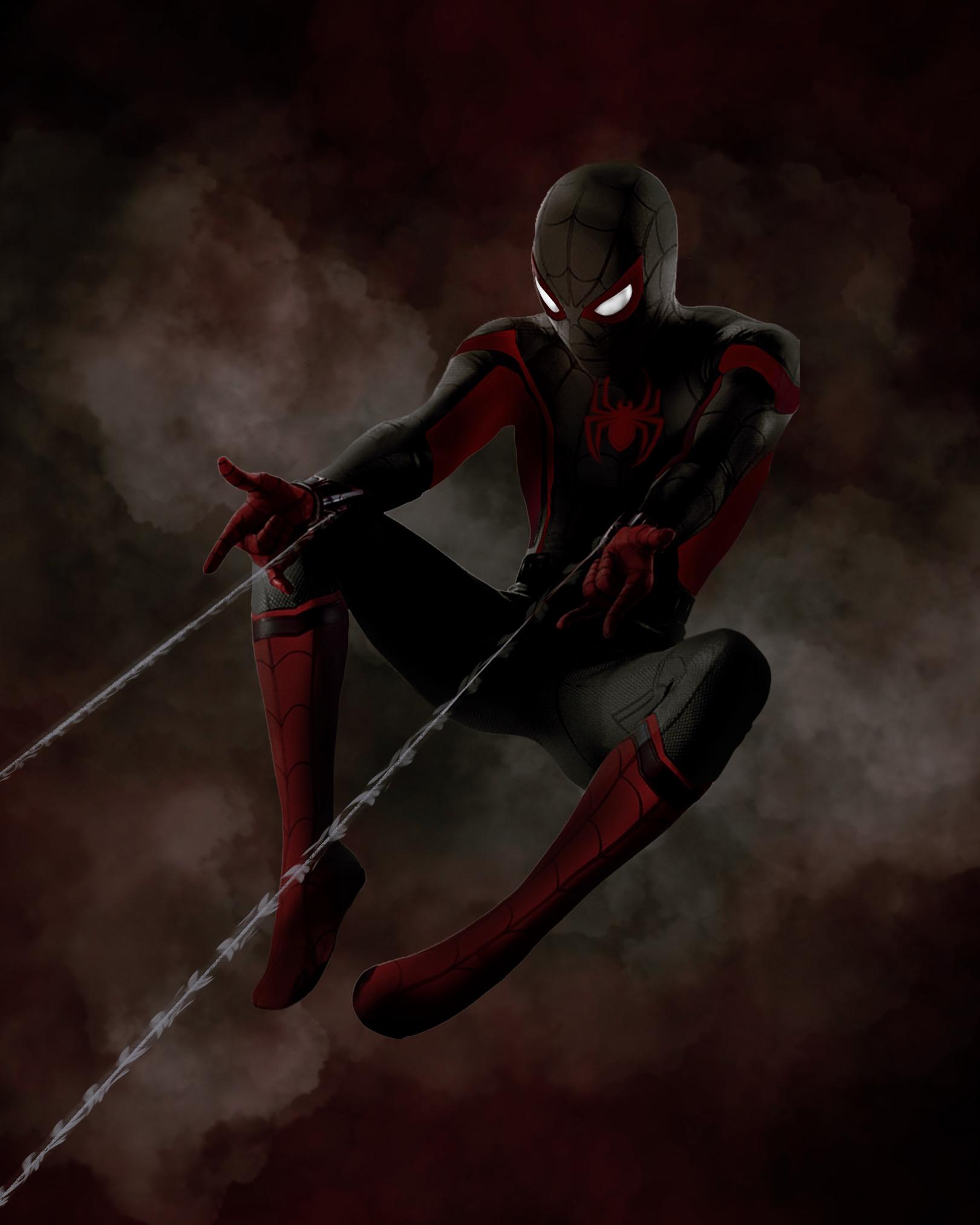 Concept Design I Put Together For Ultimate Spider Man Suit Worn By Miles Morales If He Appears In Future MCU Films