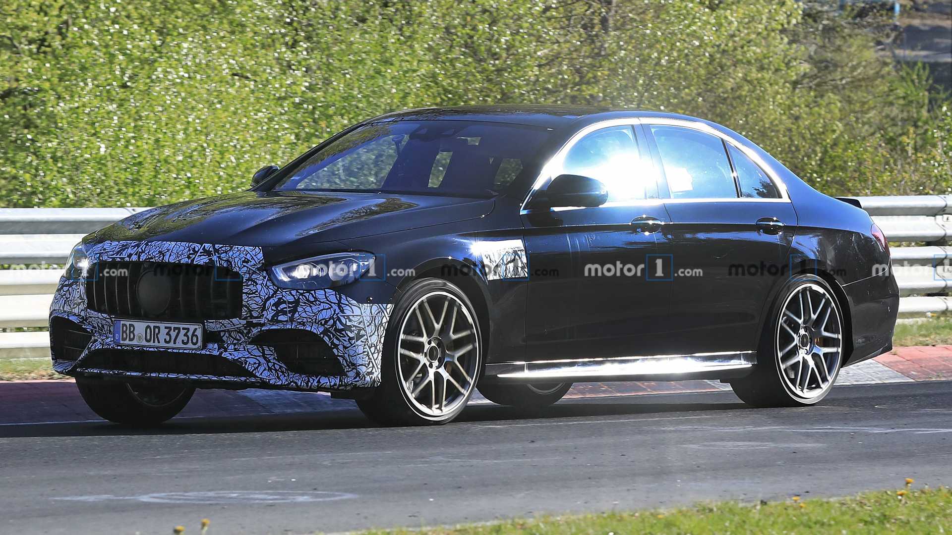 Mercedes AMG E63 Sedan Spied With Minimal Camouflage