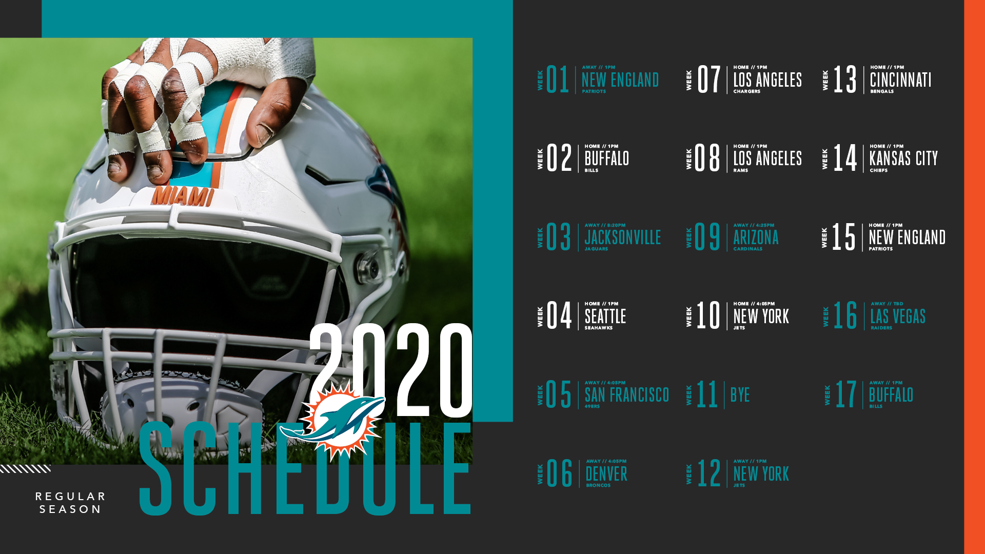 2020-2021 Los Angeles Chargers Wallpaper Schedule