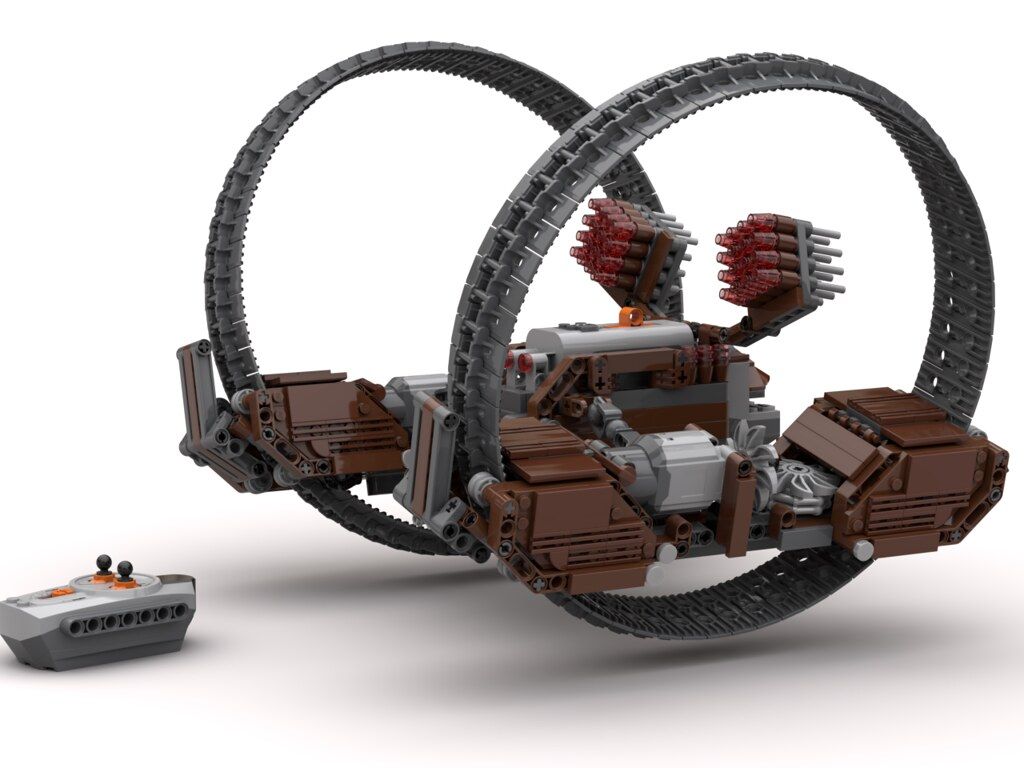 LEGO MOC RC Hailfire Droid by moeram. Rebrickable with LEGO