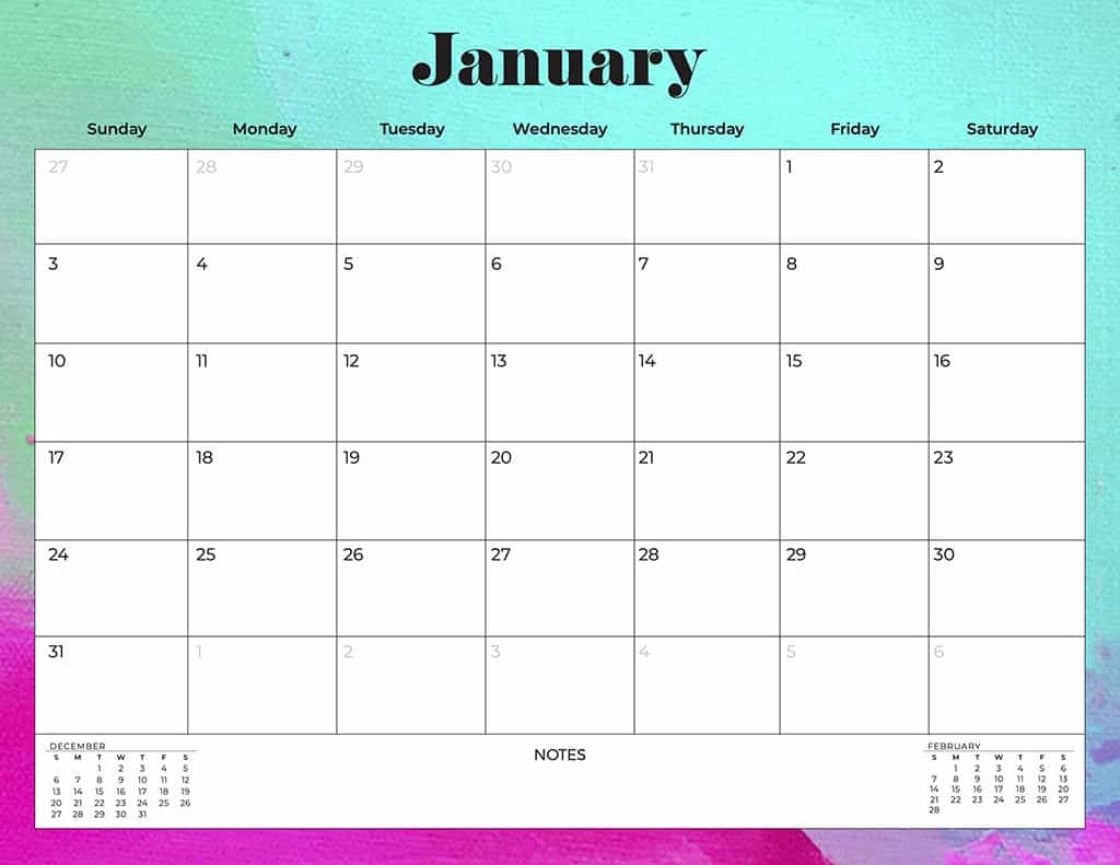 Free 2021 calendars
