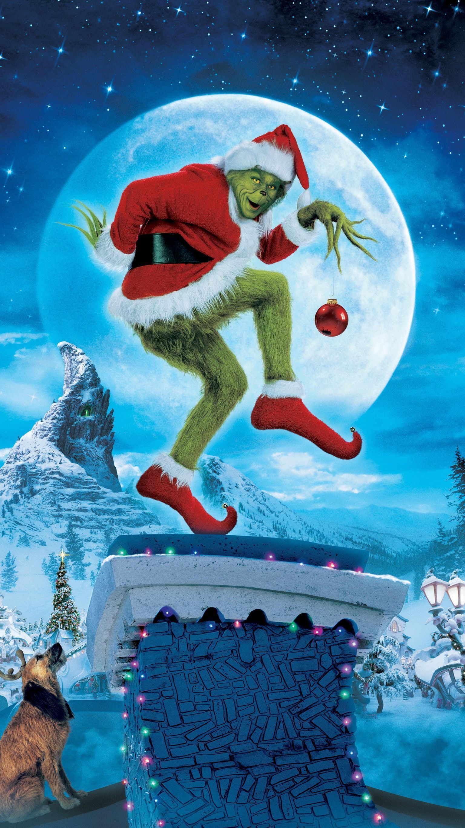 How the Grinch Stole Christmas (2000) Phone Wallpaper. Moviemania #christmaswall. Christmas phone wallpaper, Cute christmas wallpaper, Wallpaper iphone christmas