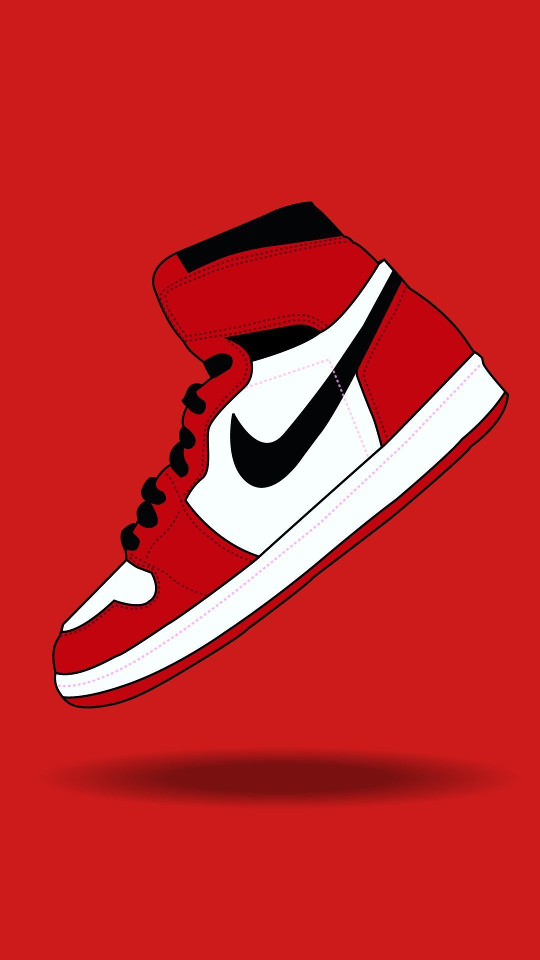 Nike Red Phone Wallpaper. Nike wallpaper, Sneakers wallpaper, Shoes wallpaper