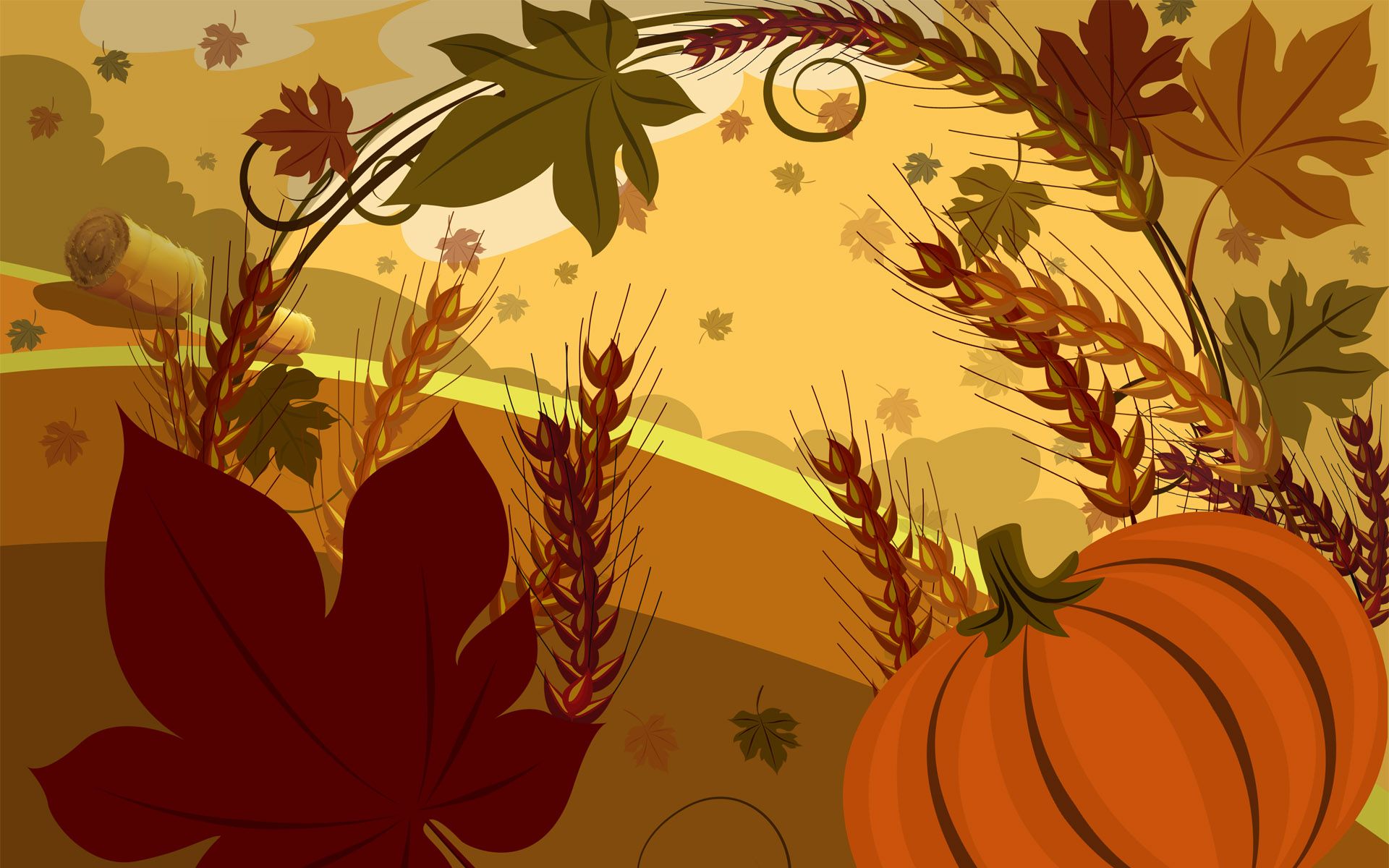 Thanksgiving Art Wallpapers - Wallpaper Cave