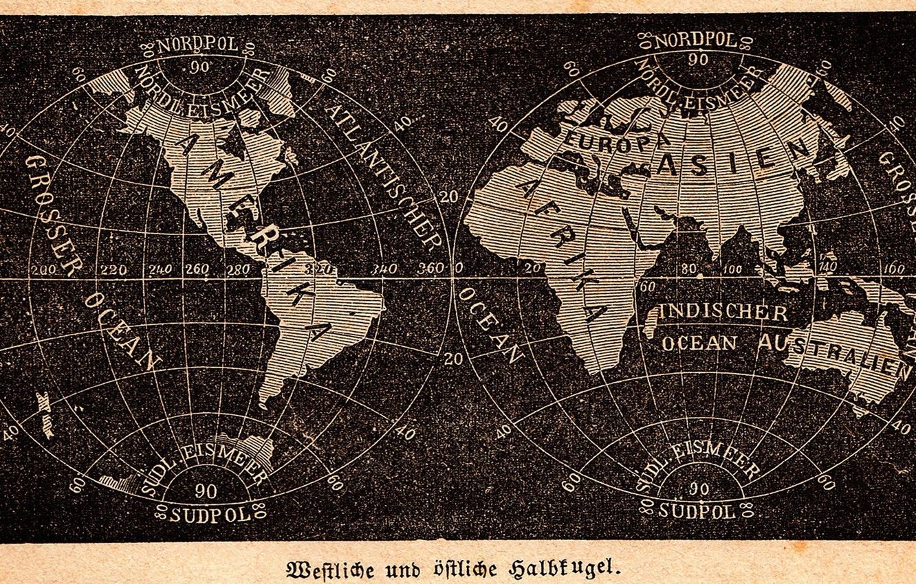 Wallpaper world, earth, vintage, old, geographic, textures, map, paper, globe, old map, black paper image for desktop, section разное