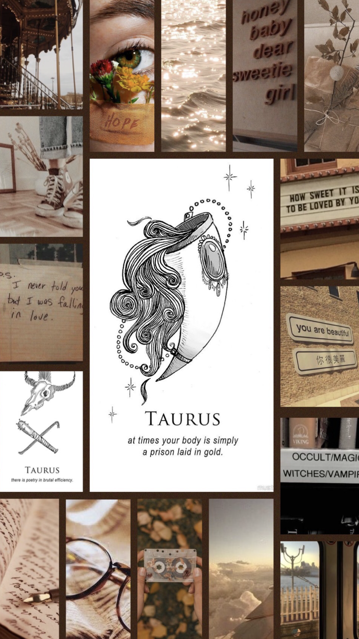 Taurus aesthetic wallpaper. Zodiac signs taurus, Taurus wallpaper, Astrology taurus