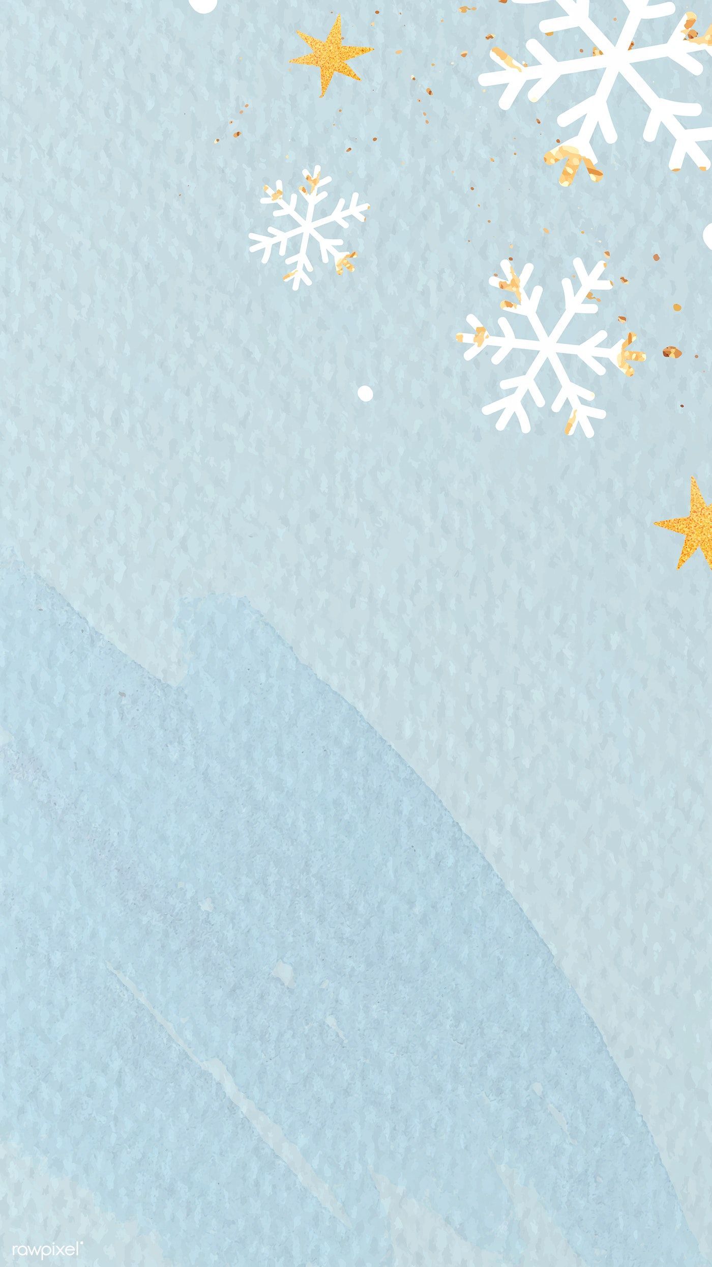 Download premium vector of White snowflakes on light blue background. Light blue background, Blue background, Snowflake lights