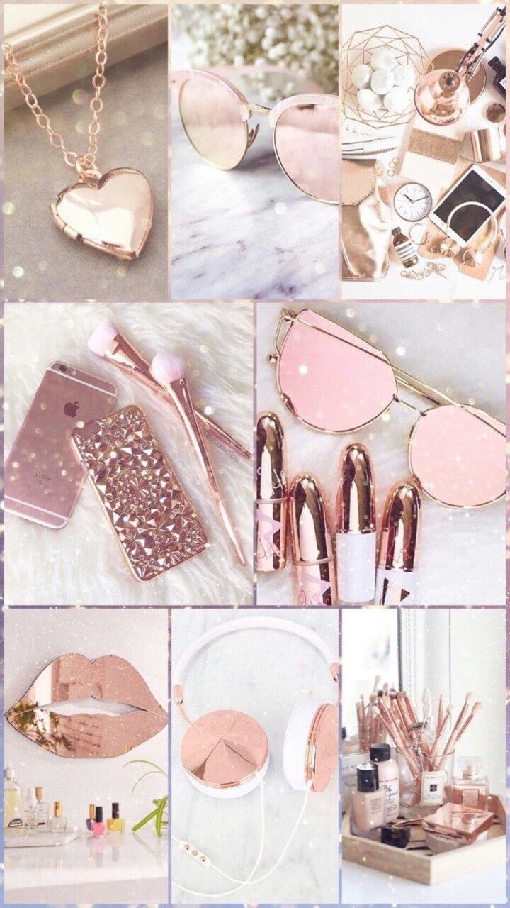 Fashion brand rose gold wallpaper. Rose gold wallpaper, Wallpaper iphone cute, Rose gold aesthetic