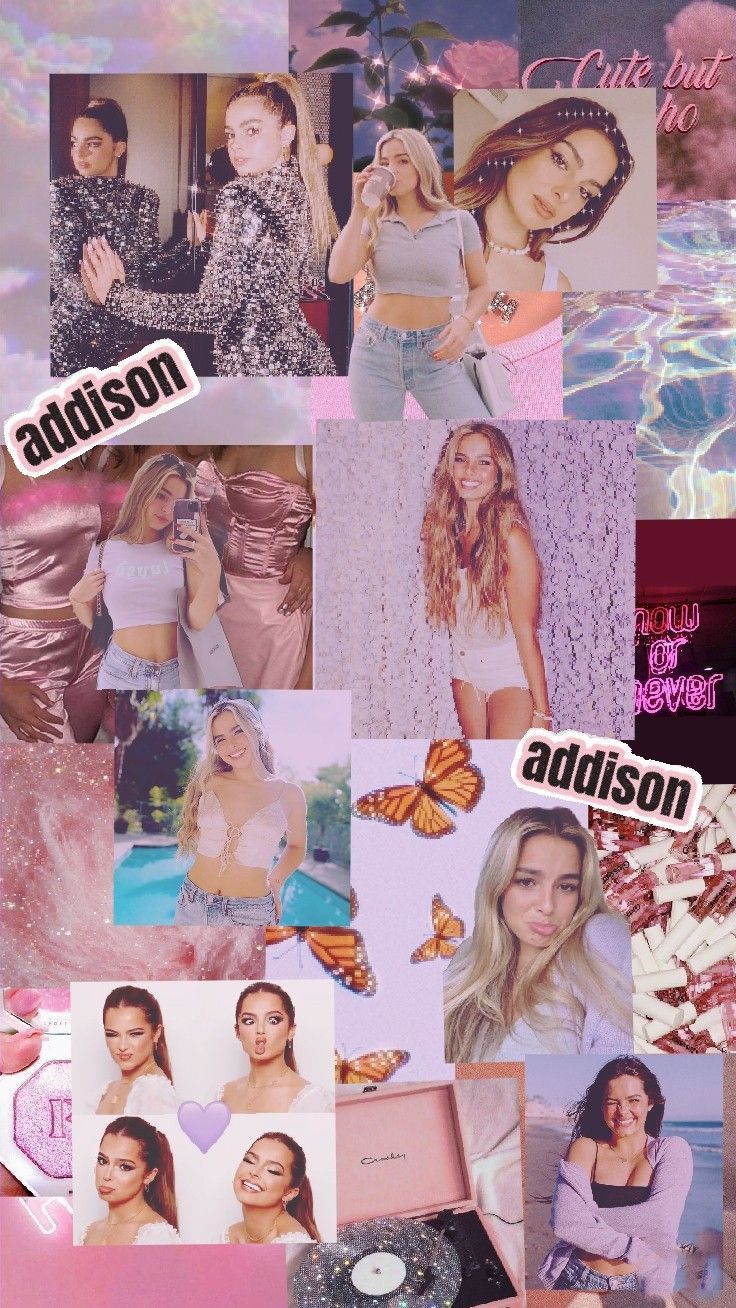 Addison rae aesthetic pink