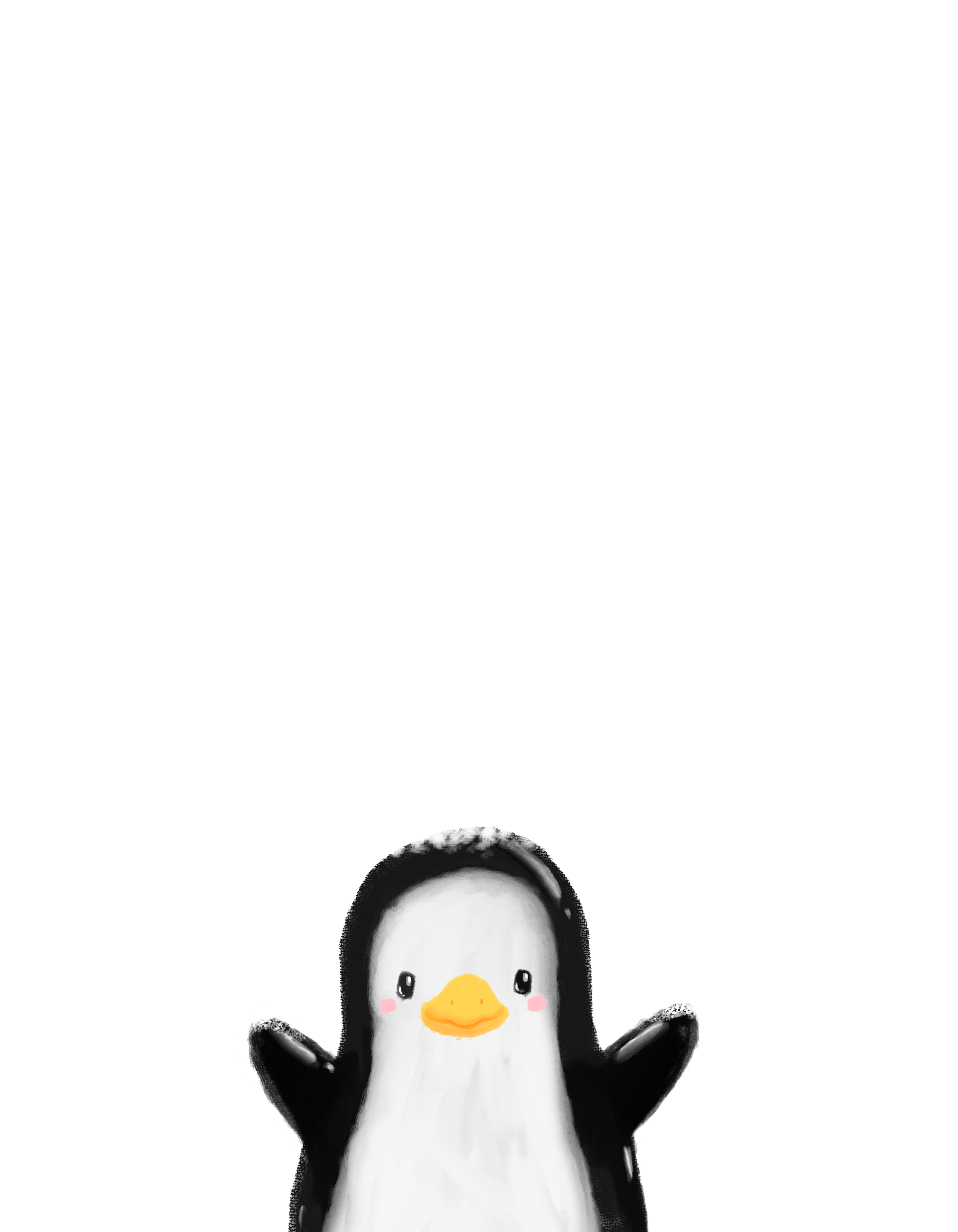 Cute #Penguin. #Casetify #iPhone #Art #Design #Illustration #Animal. Penguin wallpaper, Cute penguins, Cute cartoon wallpaper
