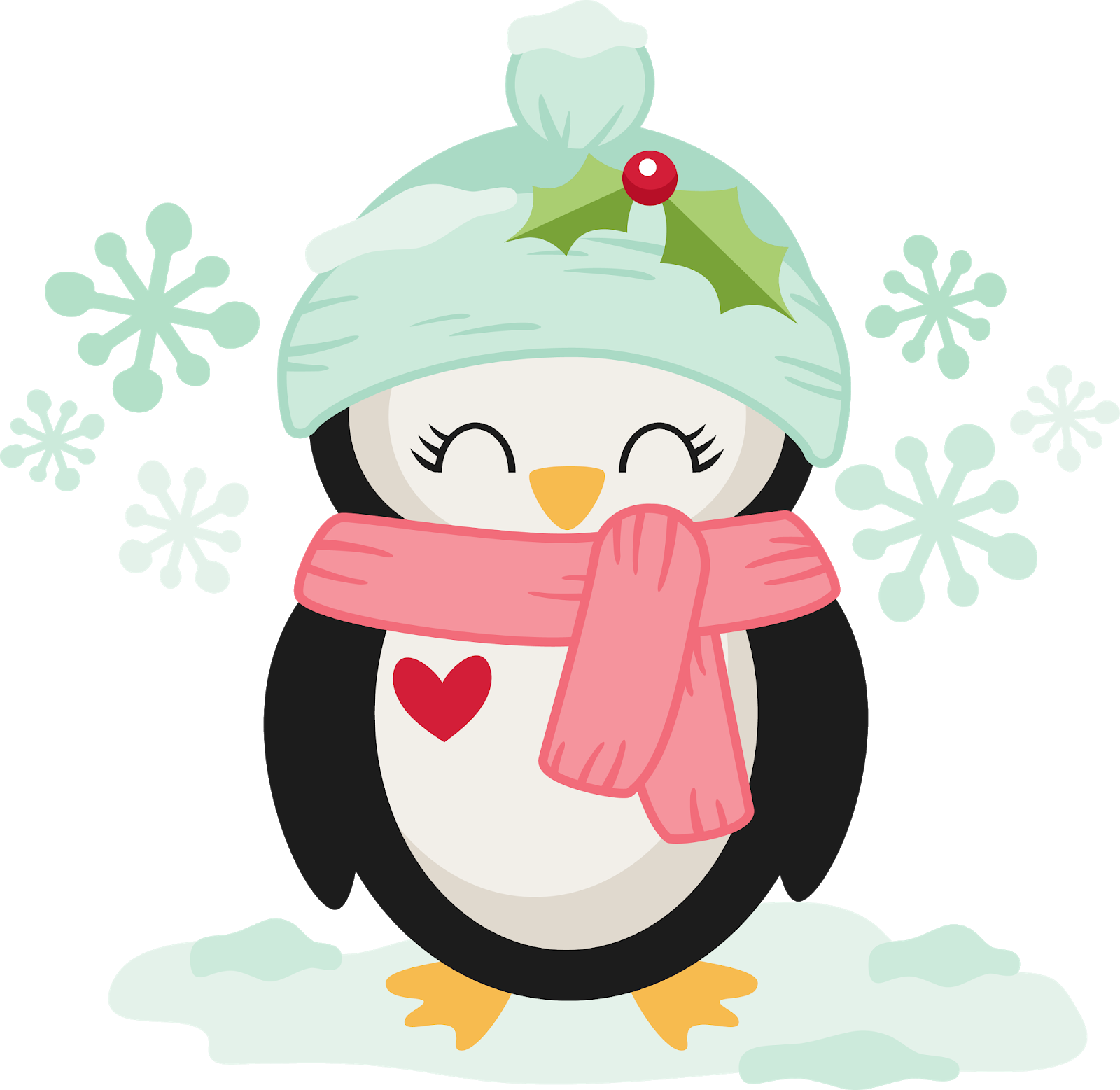 Christmas Penguin Png Cute Wallpaper iPhone, Transparent Cartoon