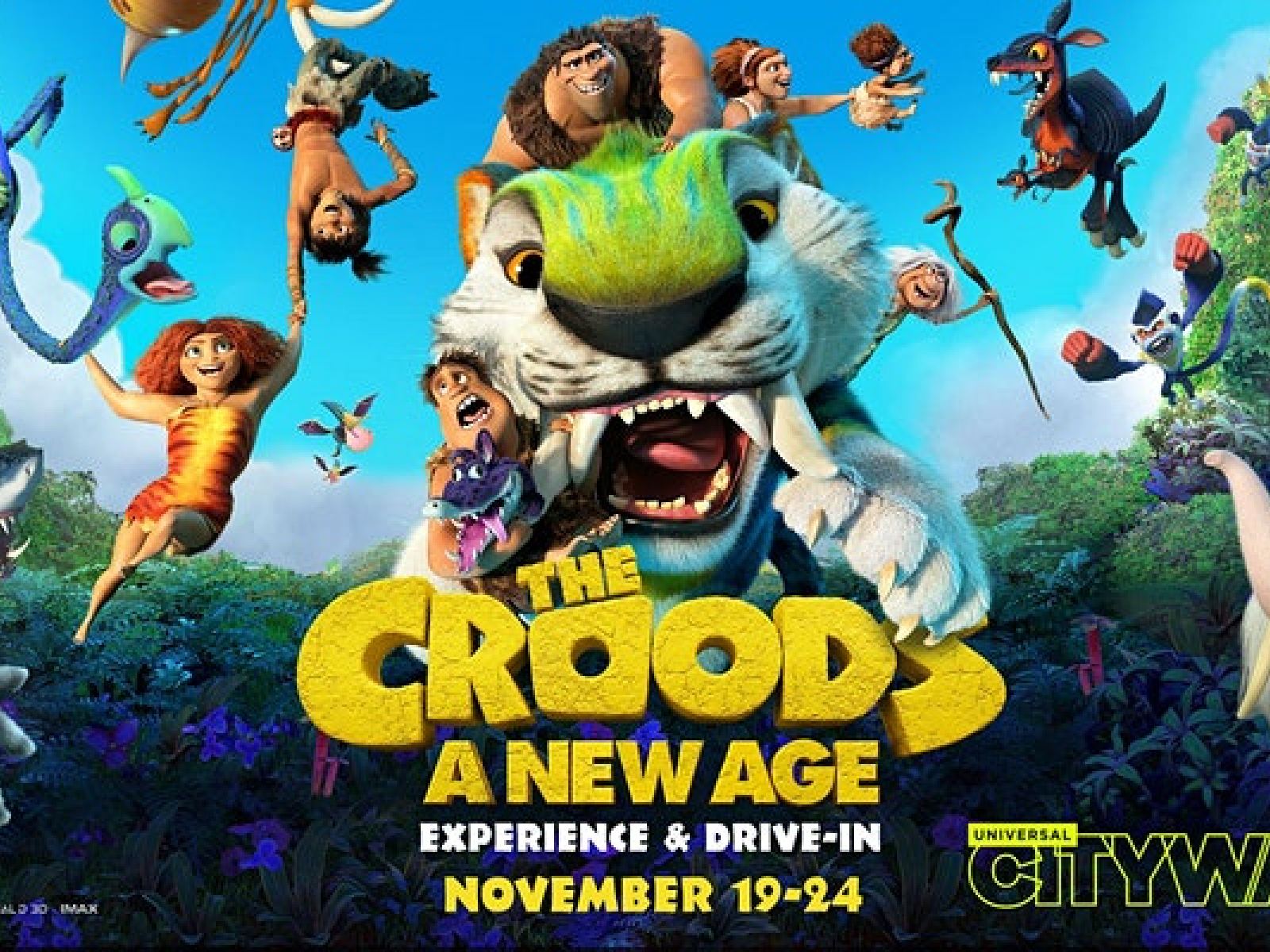 DRIVE IN SCREENING AND EXPERIENCE OF THE CROODS: A NEW AGE (OPENING NIGHT). Discover Los Angeles