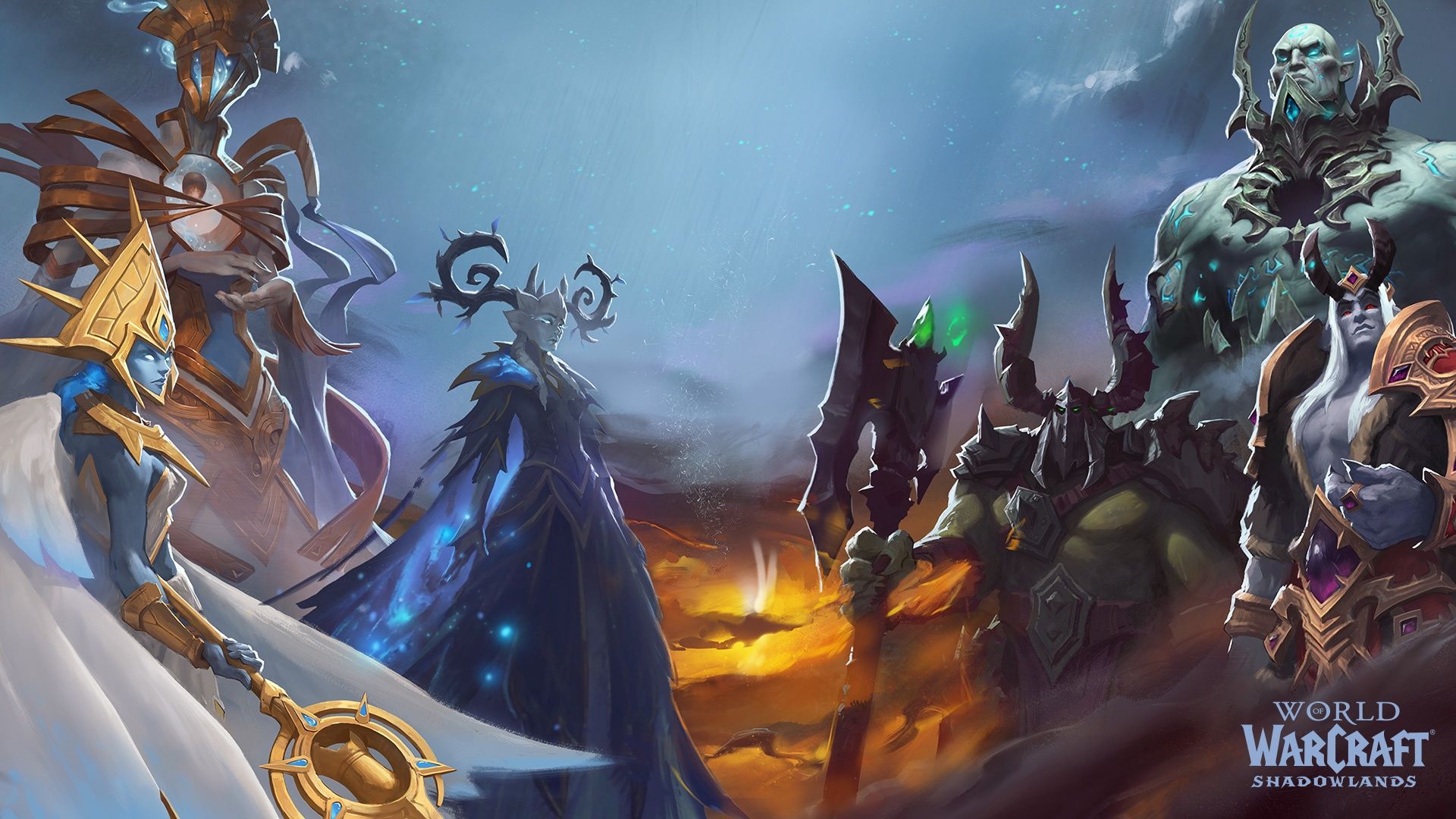Blizzard Wallpaper for Shadowlands Zones, Dungeons, and Continent Loading Screens