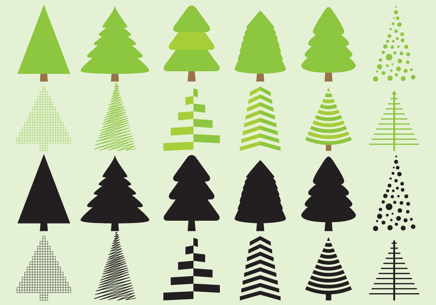 Christmas Tree Icon Vector Icon Library