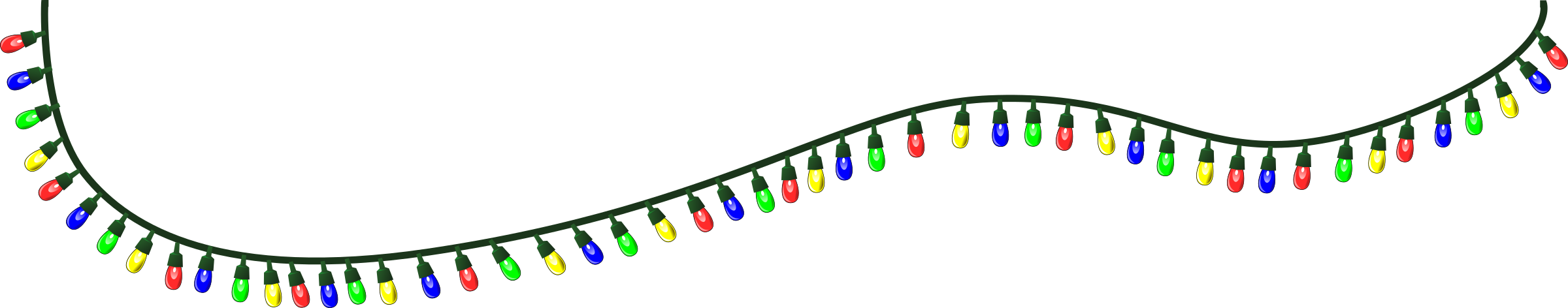 Free Christmas Lights Clipart Picture