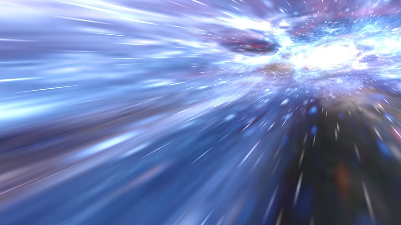 Animated Wallpaper: Hyperspace 3D your desktop with the effect of going into hyperspace!