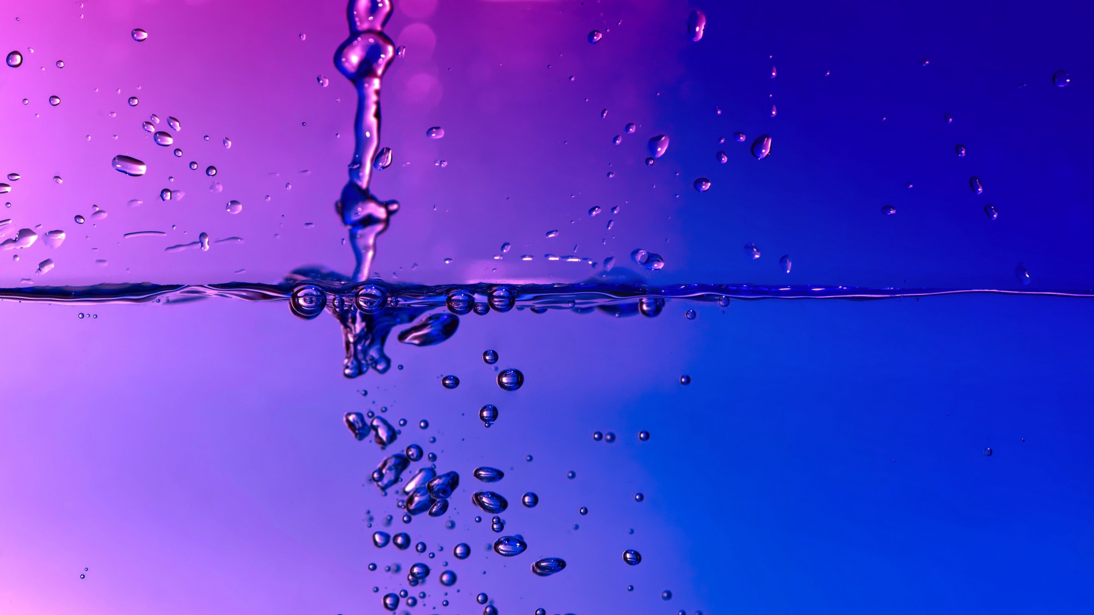 Water Bubbles Macro Photography HD Wallpaper