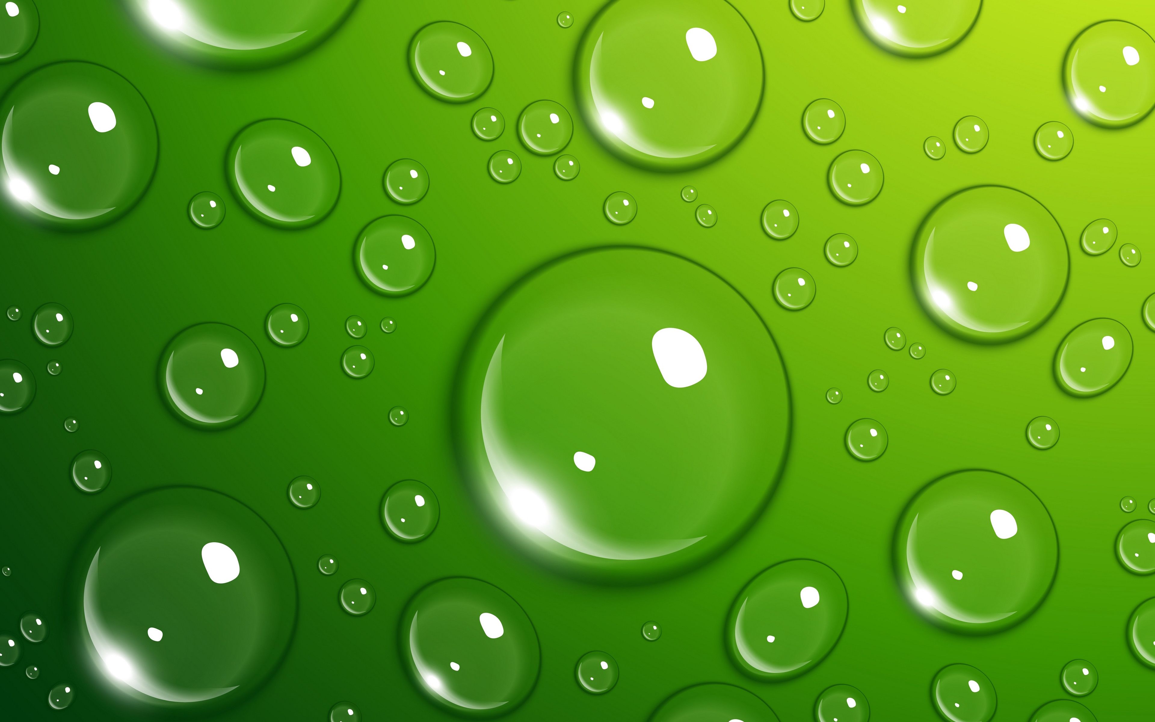 Download wallpaper 4k, water drops texture, water bubbles, green background, water drops, bubbles patterns, drops texture, water, drops on green background for desktop with resolution 3840x2400. High Quality HD picture wallpaper