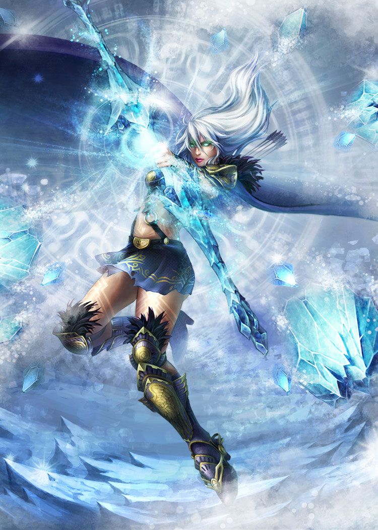 Stunning Chinese League Of Legends Champion Wallpaper Of Legends Ashe HD Wallpaper