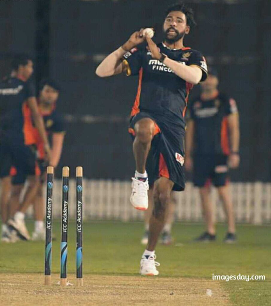 Dharamsala:India's Mohammed Siraj reacts during the third Twenty20  international cricket match.