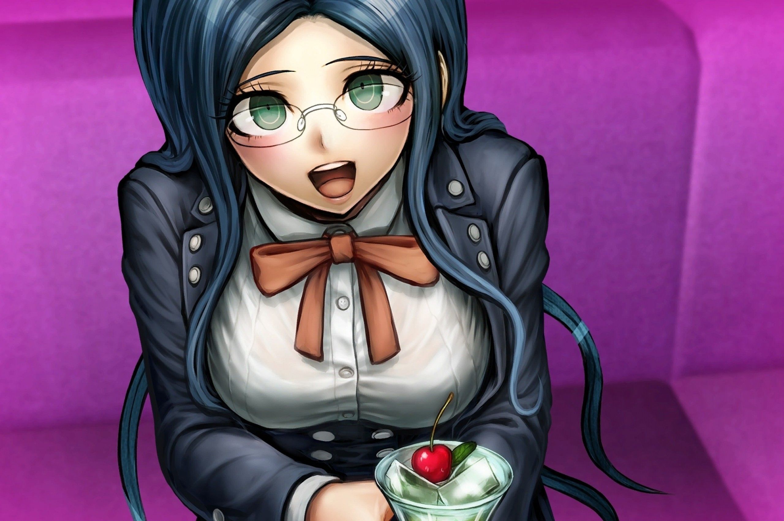 Download 2560x1700 Shirogane Tsumugi, Danganronpa V3, Anime Games, Yandere, Glasses Wallpaper for Chromebook Pixel