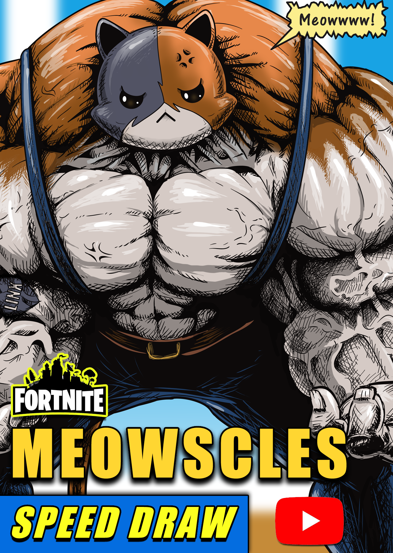 Fortnite Meowscles Speed draw / Speedpaint. Fortnite, Im poppy, Draw