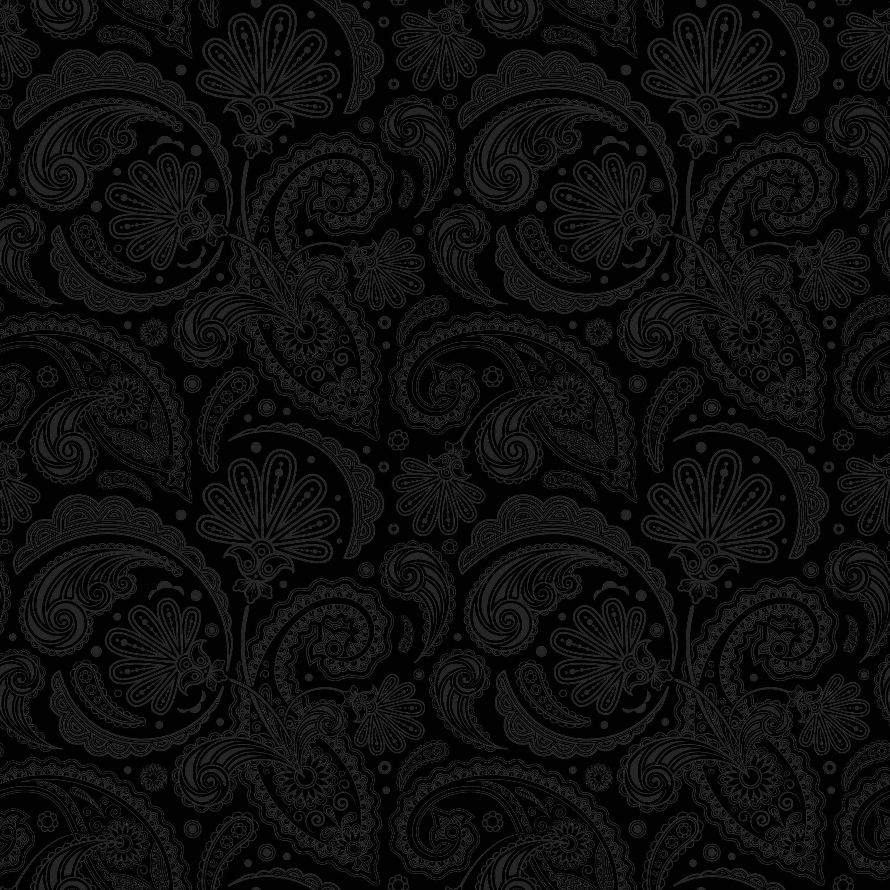Black Paisley Wallpaper Free Black Paisley Background