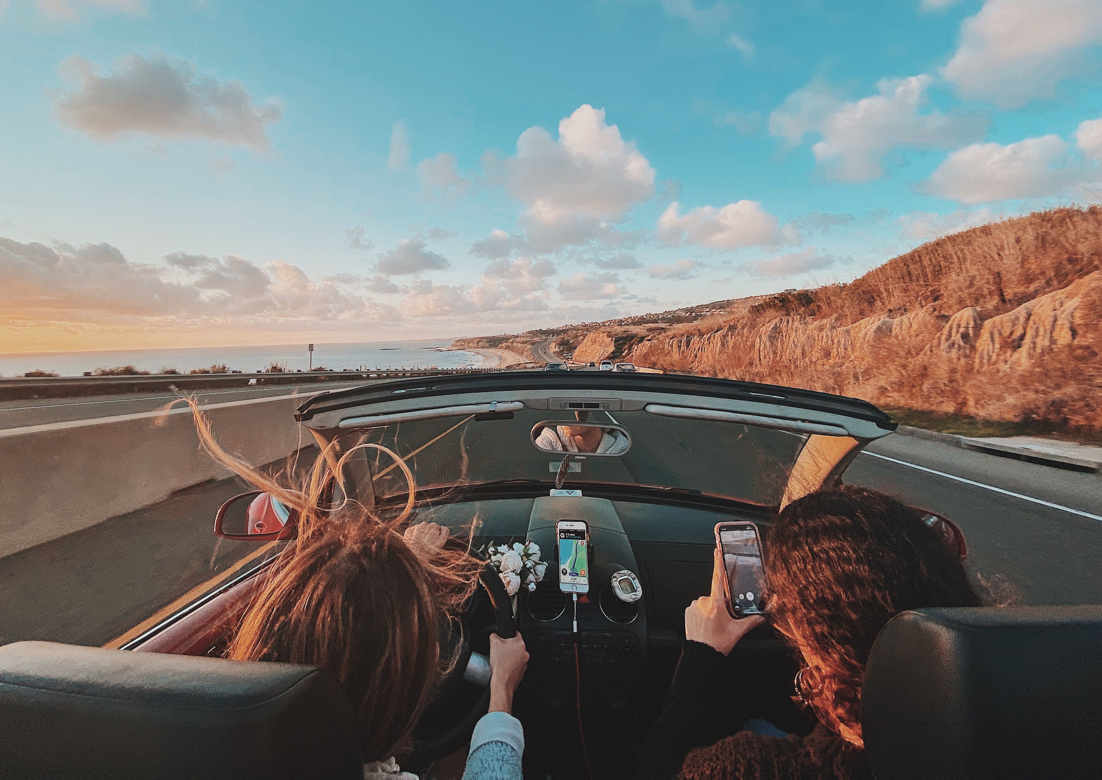 sunset beach coast pch convertible aesthetic wallpaper inspirational photo. California travel road trips, Travel aesthetic, Summer road trip
