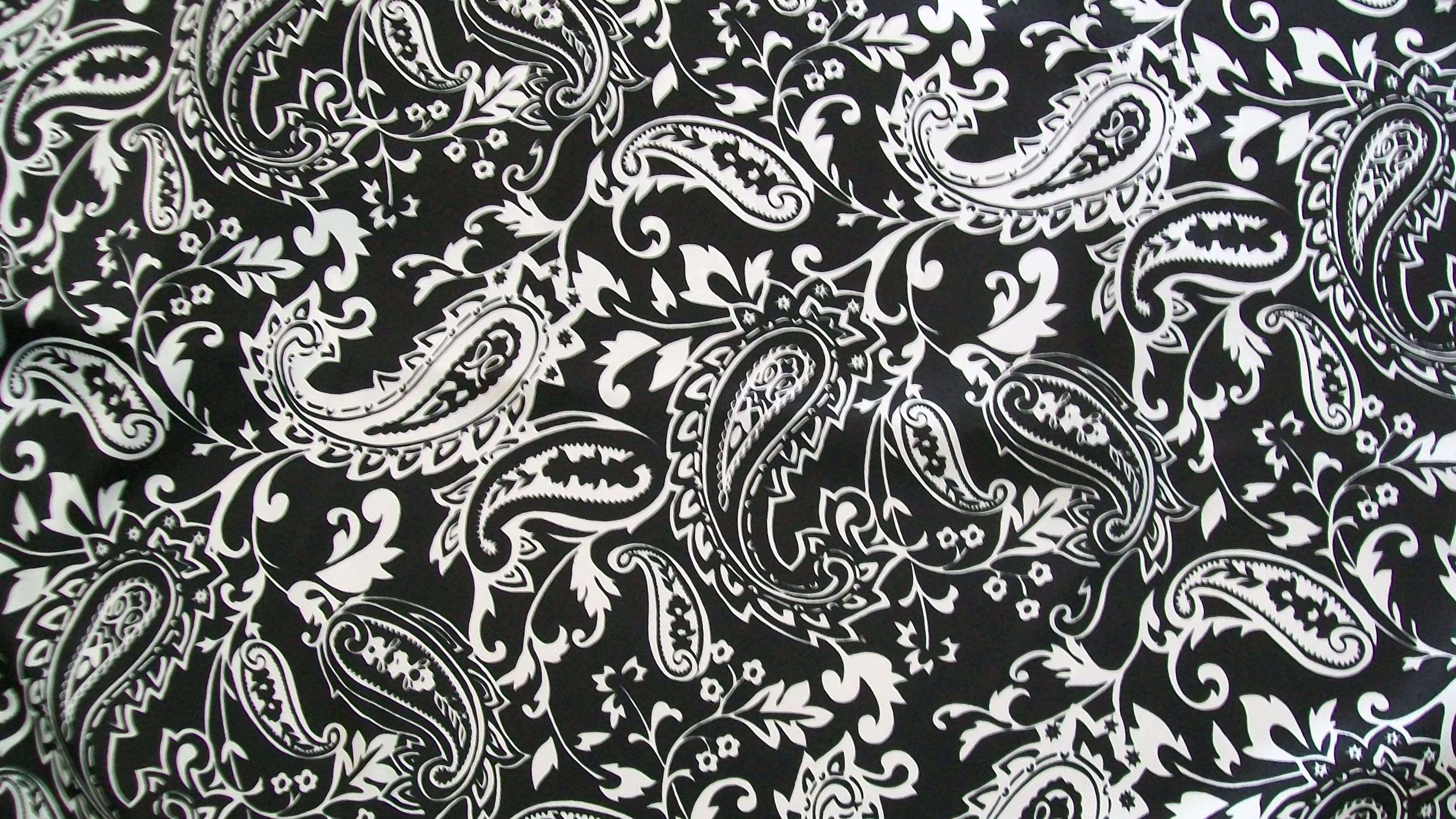 Abstract Black Paisley Photo And White Paisley HD Wallpaper