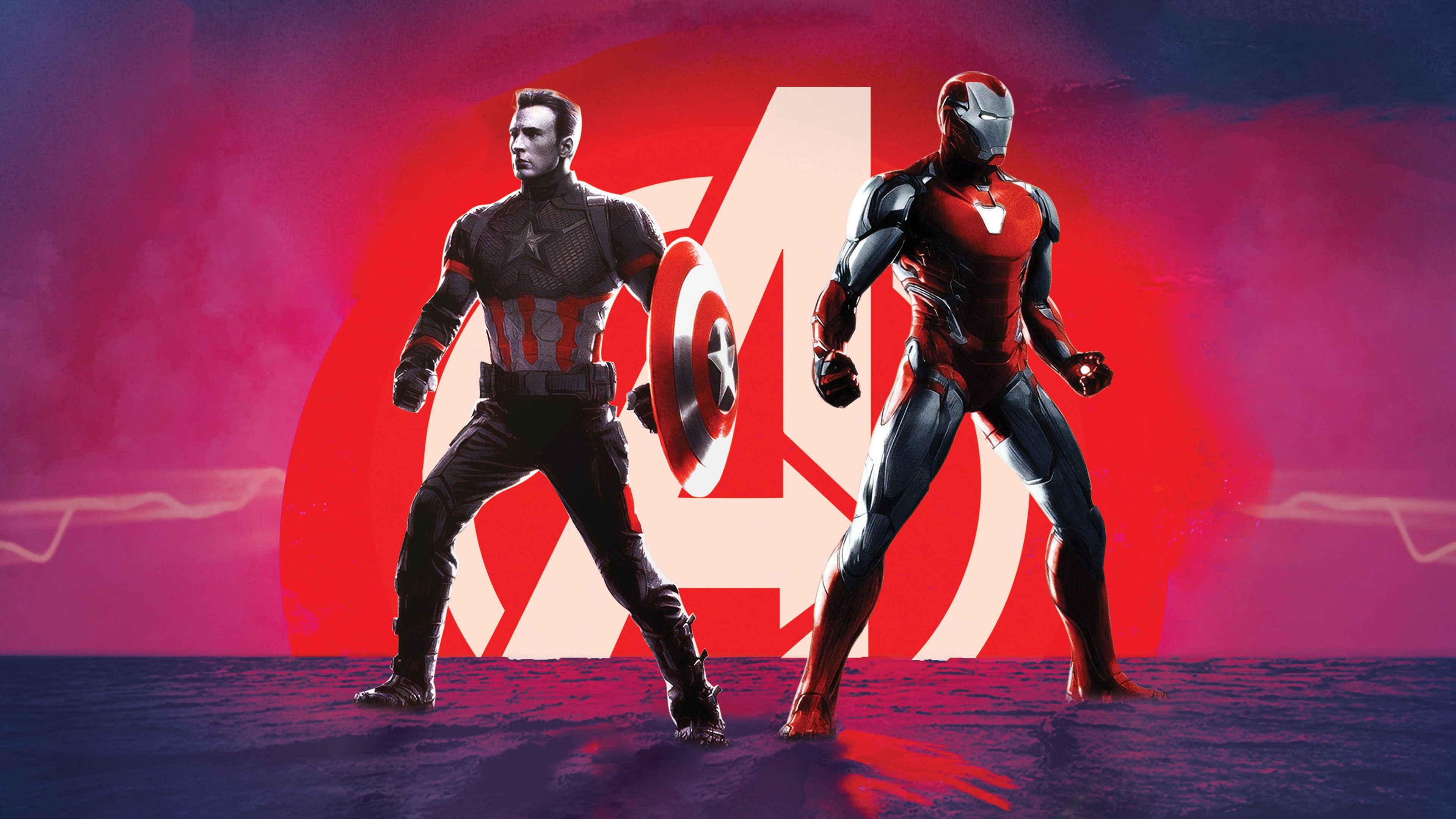 Avengers: Endgame 4K Wallpaper, Captain America, Iron Man, Graphics CGI