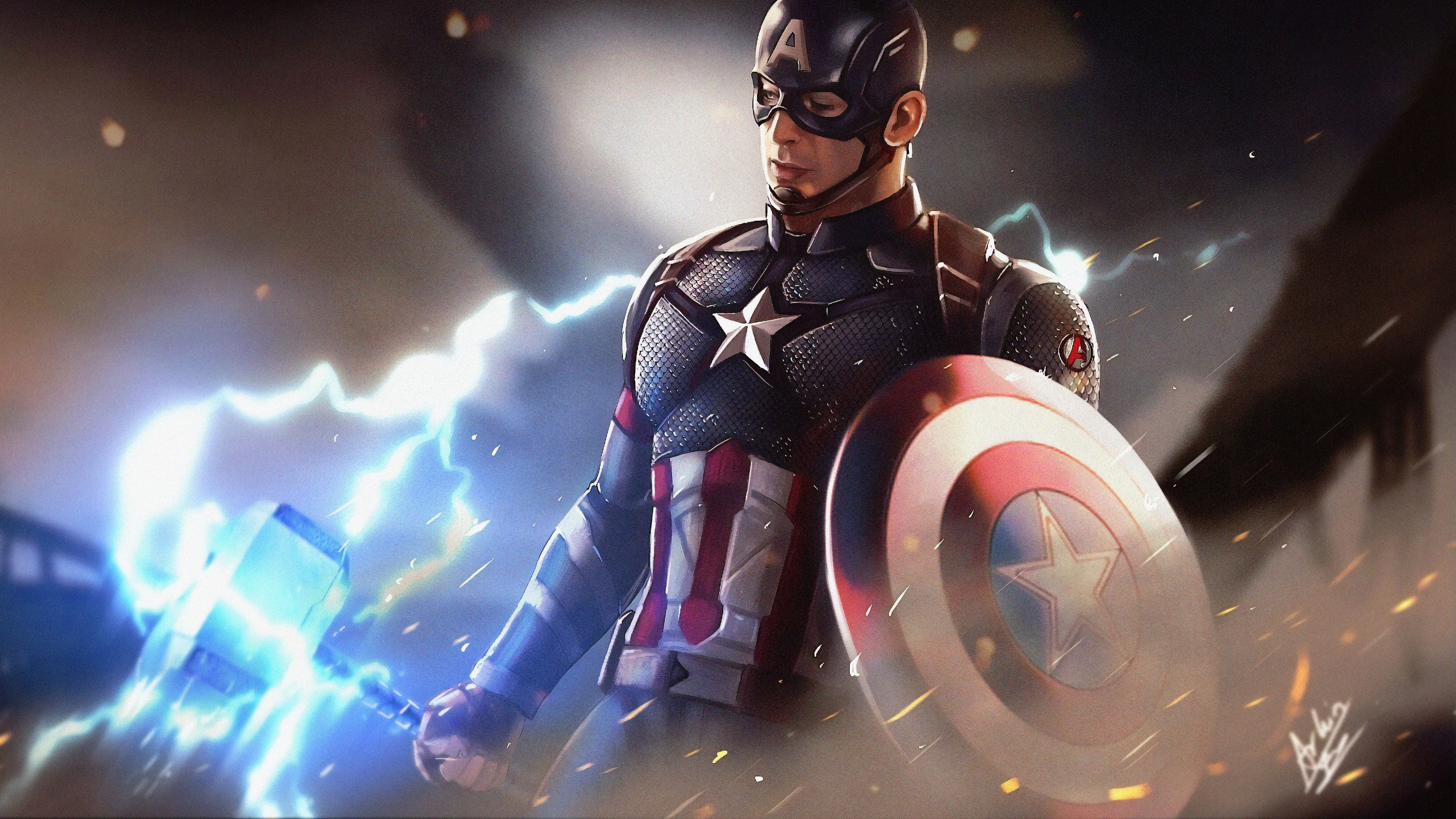 Captain America With Hammer Wallpaper Free Captain America With Hammer Background