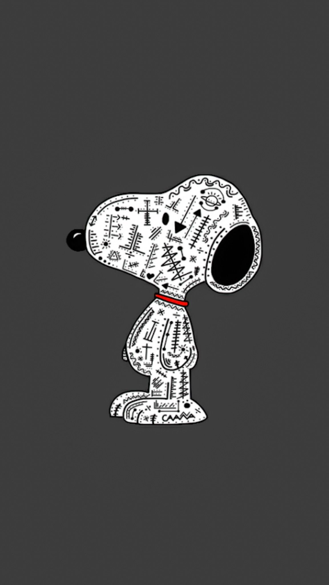 Snoopy Black Wallpapers Wallpaper Cave