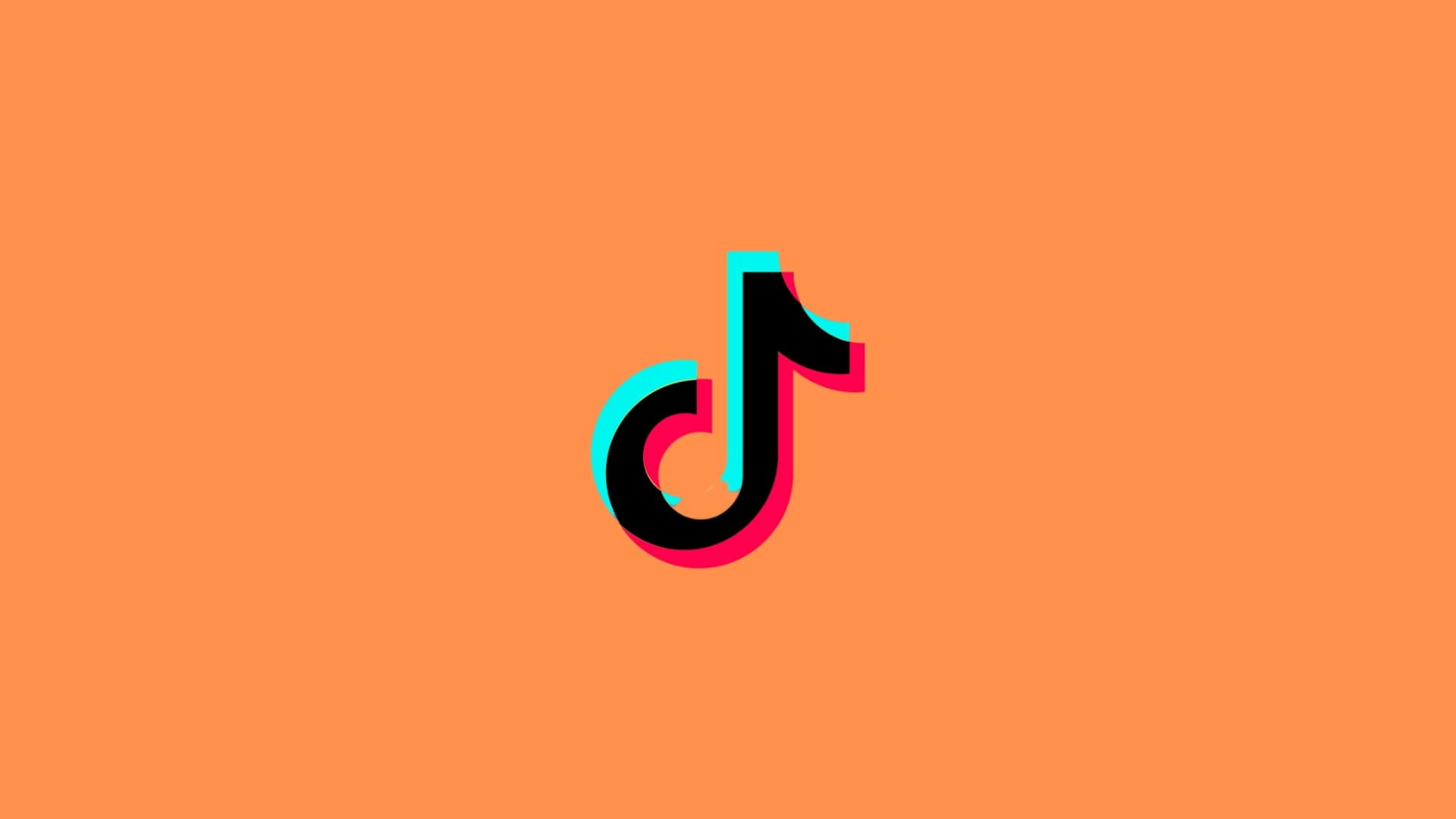 Orange Aesthetic Tiktok Logo