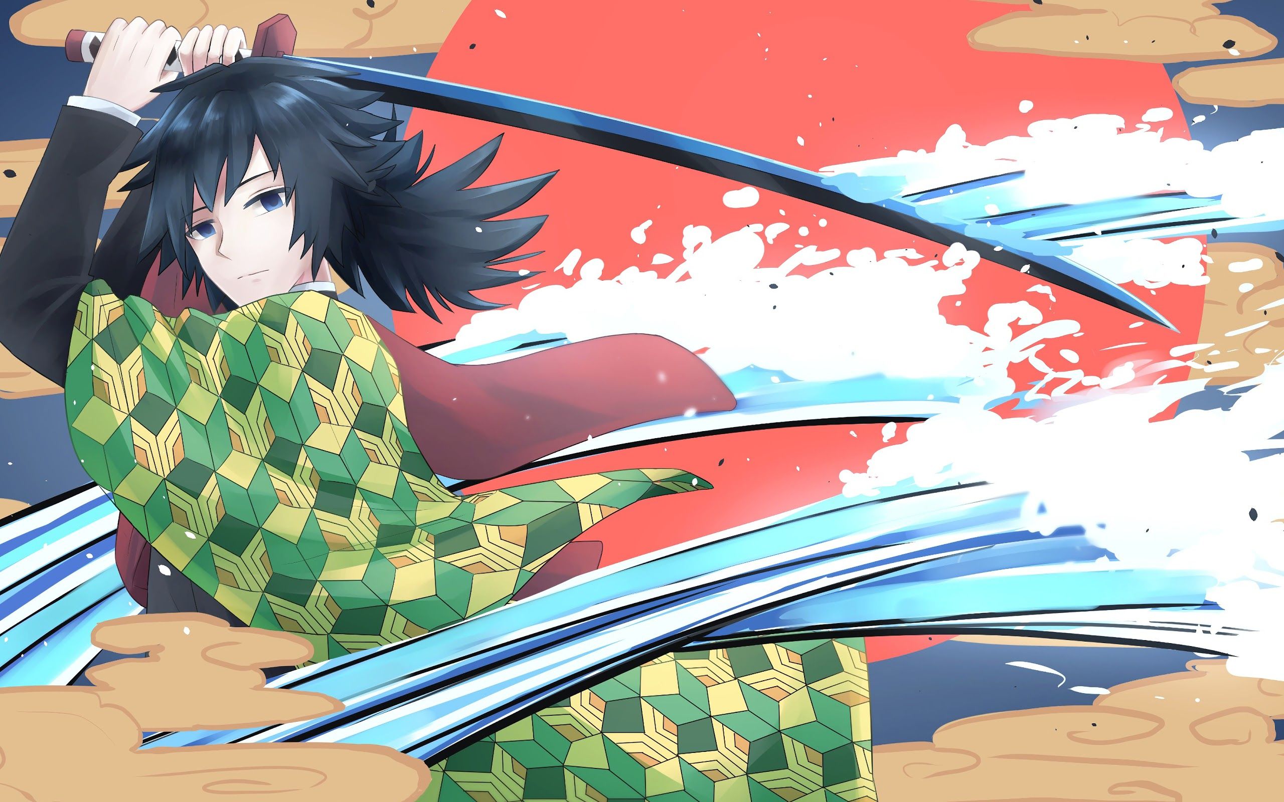 Giyu Tomioka Kimetsu no Yaiba 4K Wallpaper