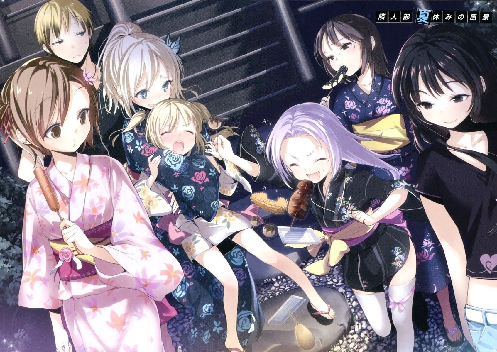 Boku Wa Tomodachi Ga Sukunai, Japanese clothes, Kashiwazaki Sena, Mikazuki Yozora, Shiguma Rika, Hasegawa Kobato, Takayama Maria, Kusunoki Yukimura, Hasegawa Kodaka wallpaper