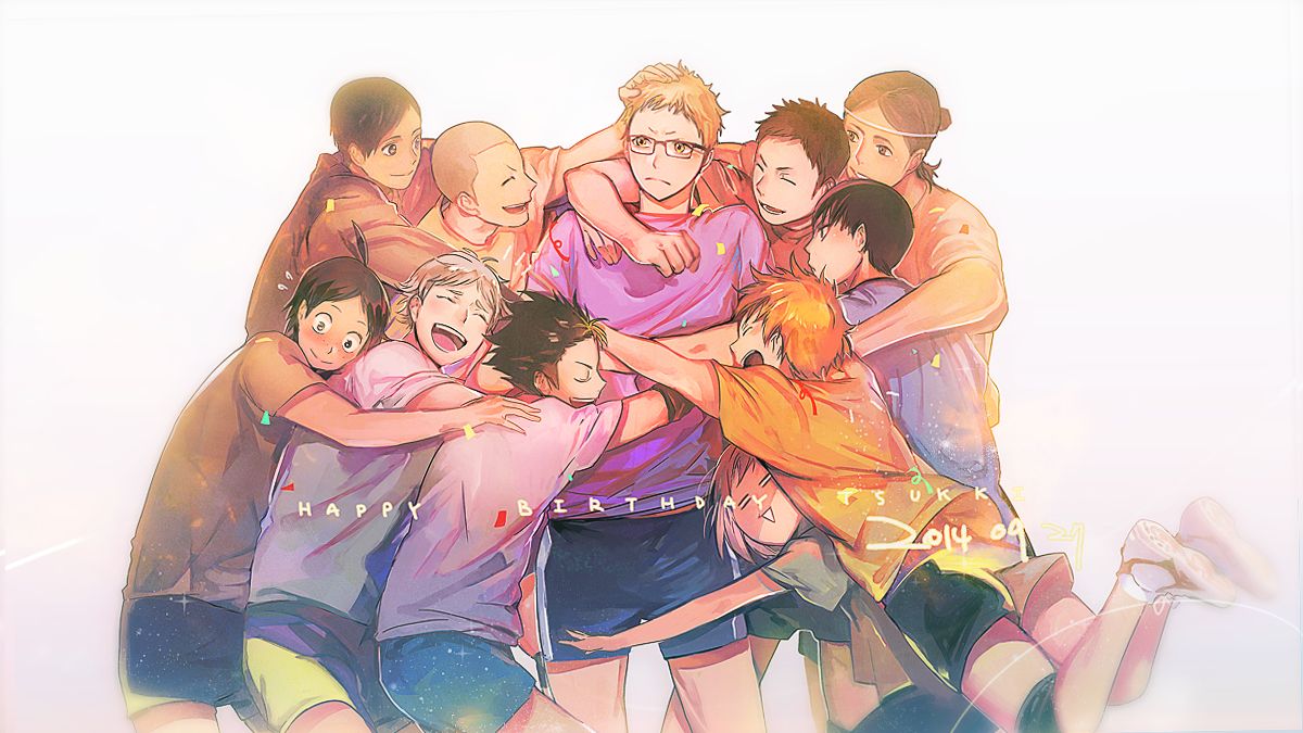 Tags: Fanart, Wallpaper, Pixiv, ZIS, PNG Conversion, Fanart From Pixiv, Revision, Haikyuu!!, Hinata Shouyou, Kageyama Tobio, Tsukishima Kei, Yamaguchi Tadashi, Tanaka Ryunosuke, Sugawara Koushi, Sawamura Daichi, Nishinoya Yuu, Azumane Asahi, Ennoshita Chi