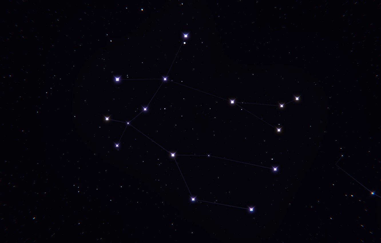 Wallpaper space, stars, zodiac sign, Gemini image for desktop, section космос