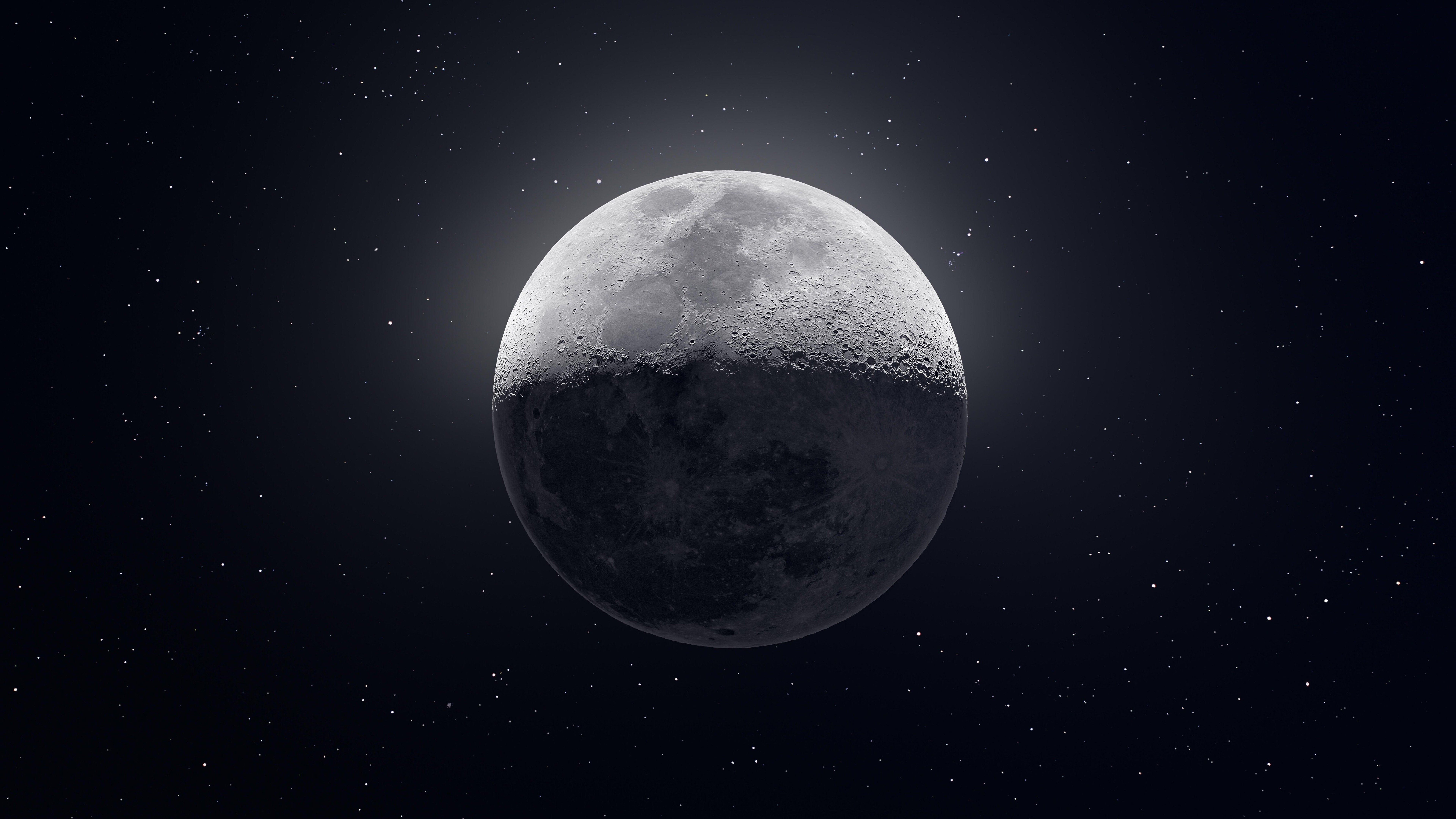 Dark Moon 8k, HD Digital Universe, 4k Wallpaper, Image, Background, Photo and Picture