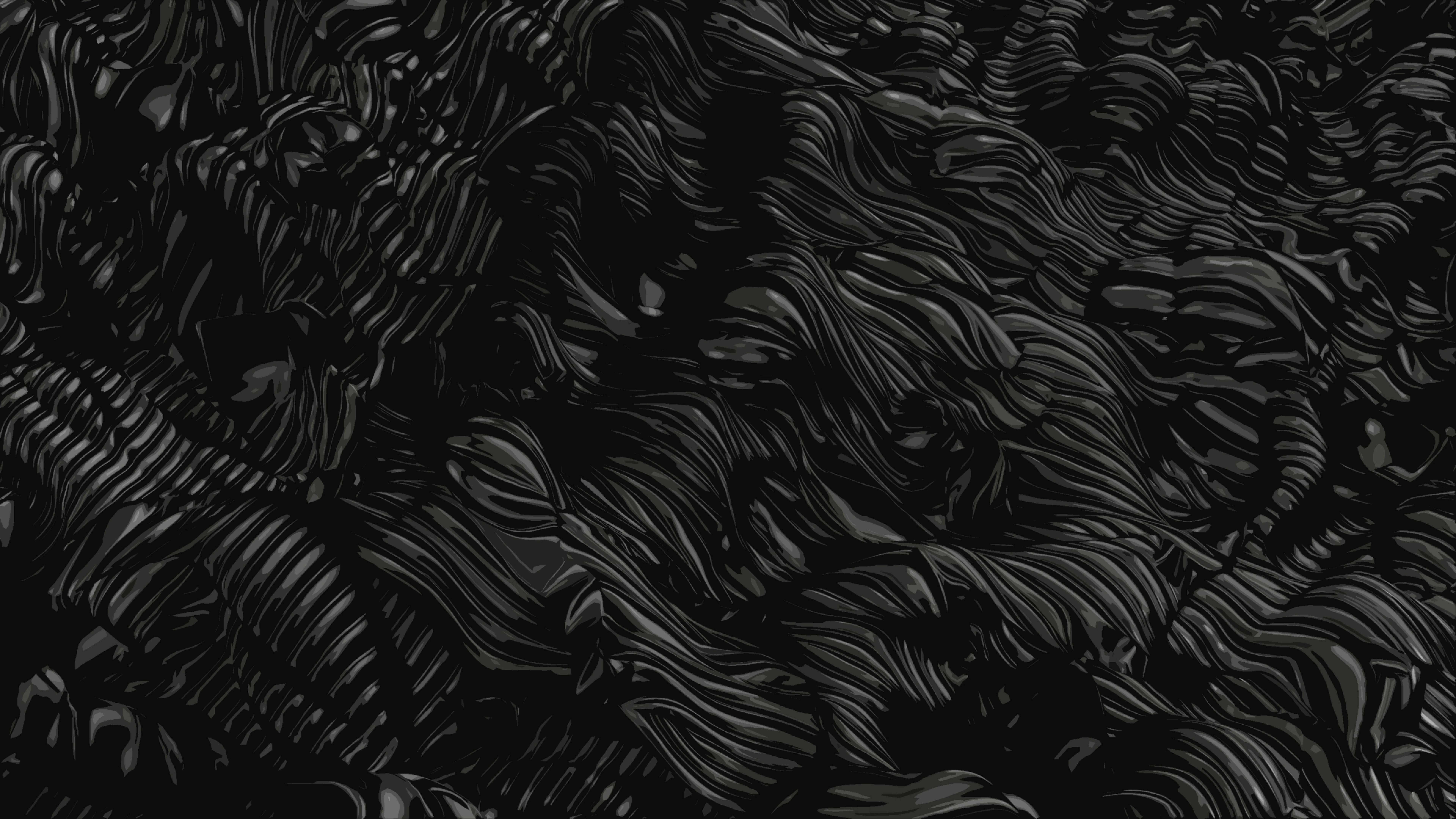Black Abstract Dark Poster Oil 8K Wallpaper, HD Abstract 4K Wallpaper, Image, Photo and Background