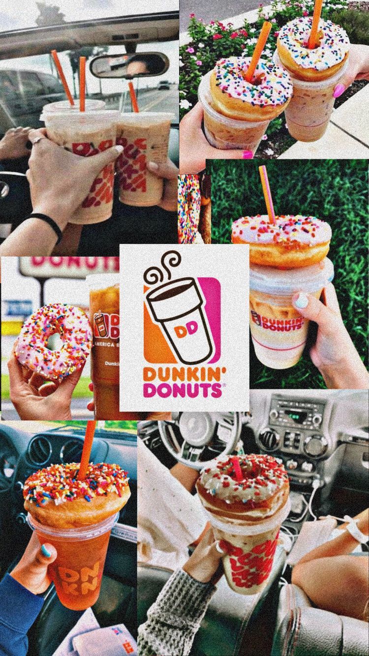 Dunkin' donuts aesthetic iPhone wallpaper. Dunkin donuts, Dunkin, Dunkin dounuts