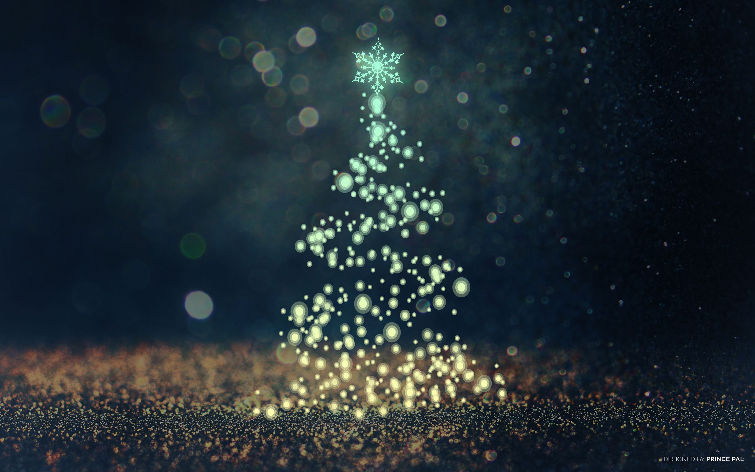 Christmas Tree Bokeh Wallpaper