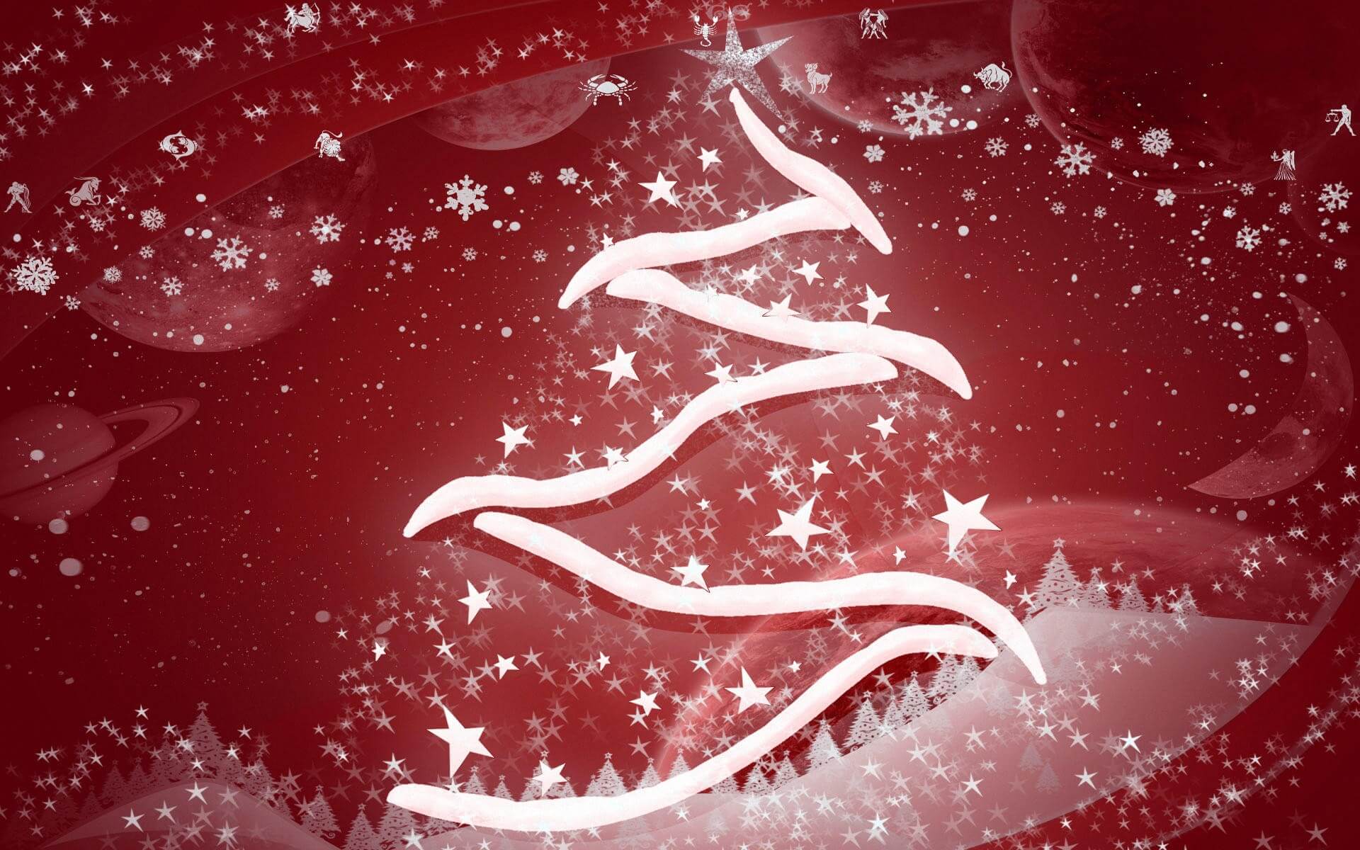 Abstract Christmas Card with Christmas Tree. Free iWork