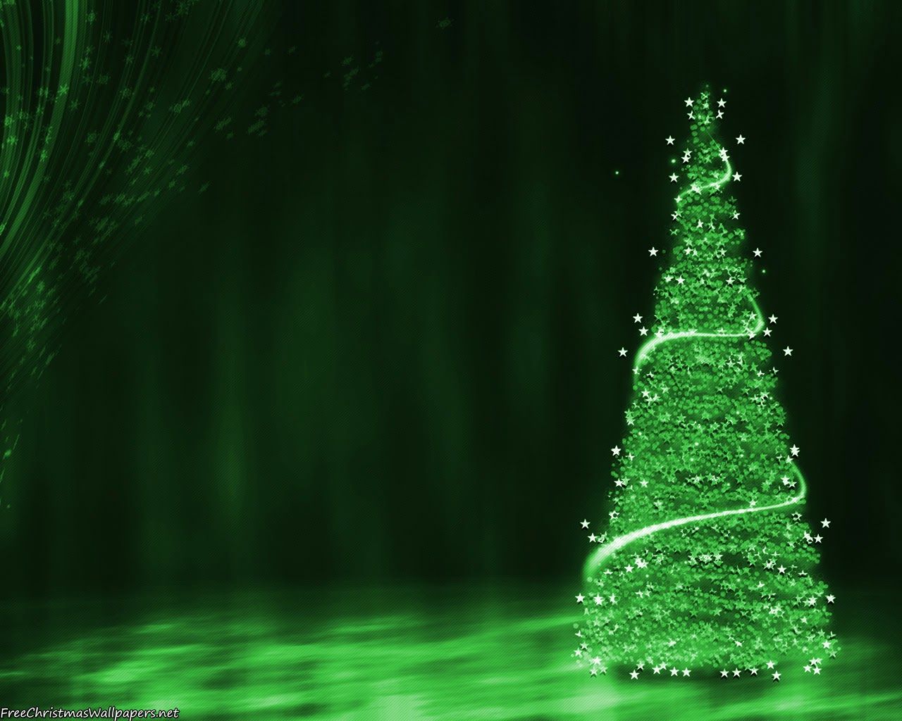 Green Christmas Background Background for Free PowerPoint