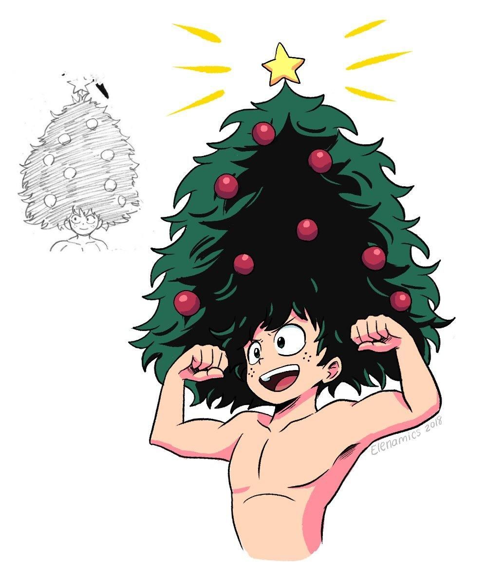 Deku Christmas Tree. My Hero Academia. Anime christmas, My hero, Hero