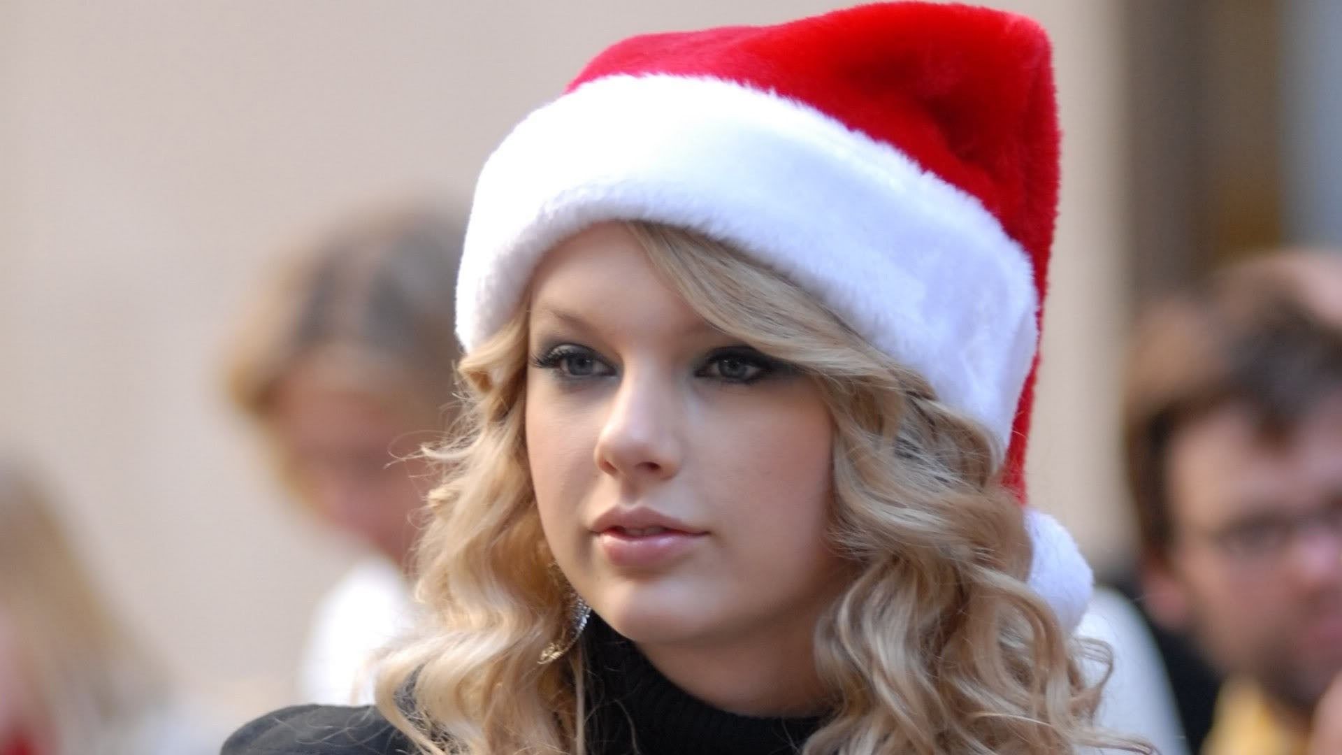 Taylor swift, christmas, santa, wallpaper, babe, cute, blonde