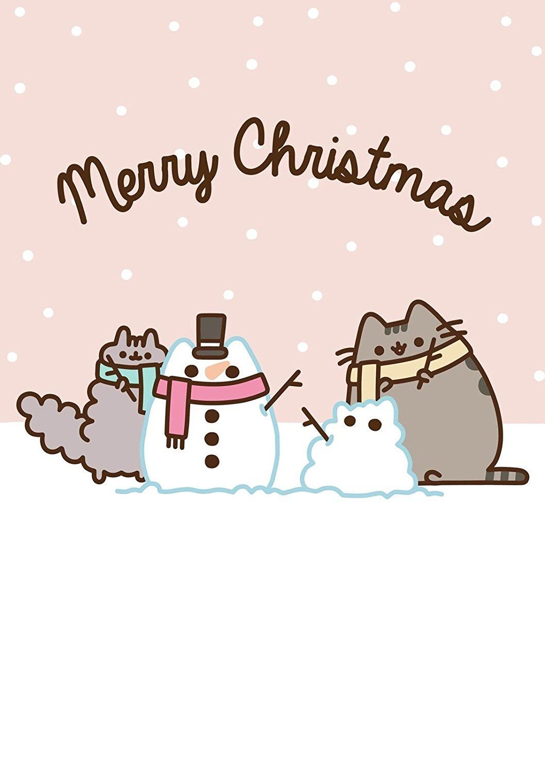 Pusheen Merry Christmas Snowman Blank Dp B076CT85R6 Ref=sr_1_6?ie=UTF8&qid=1515855279&sr=. Pusheen Christmas, Pusheen Cute, Pusheen Cat